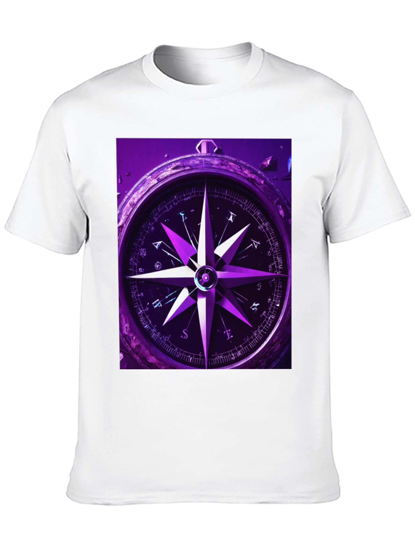 Compass Graphic T-Shirt - Black Cotton Tee