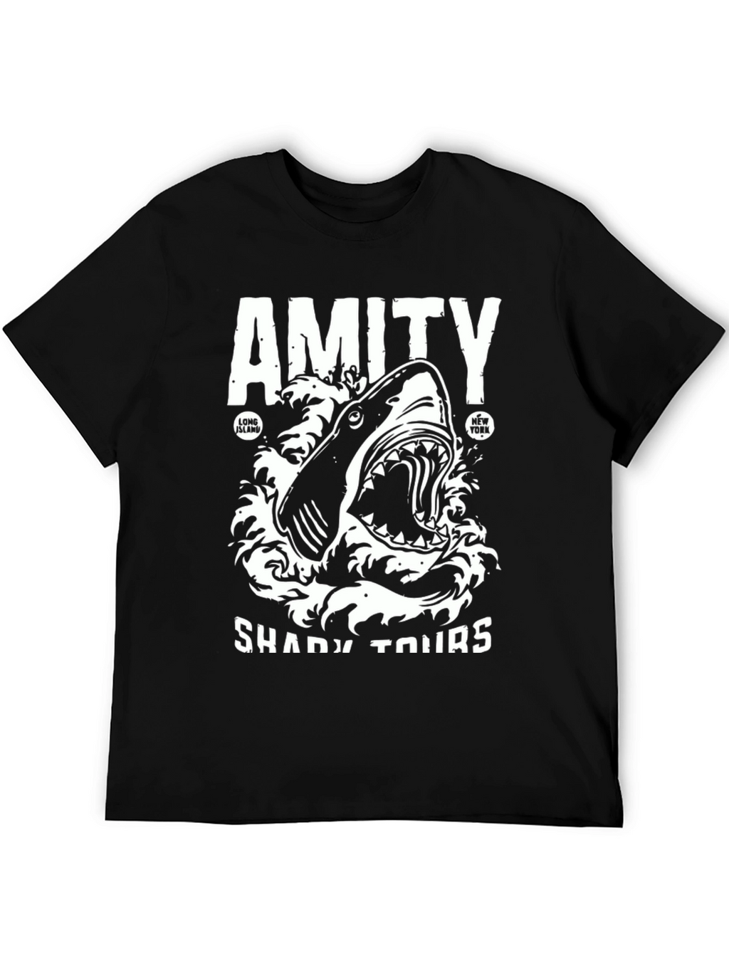 Amity Shady Tours Shark Graphic T-Shirt