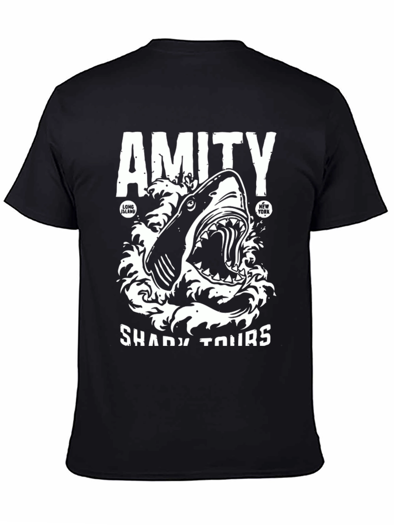 Amity Shady Tours Shark Graphic T-Shirt