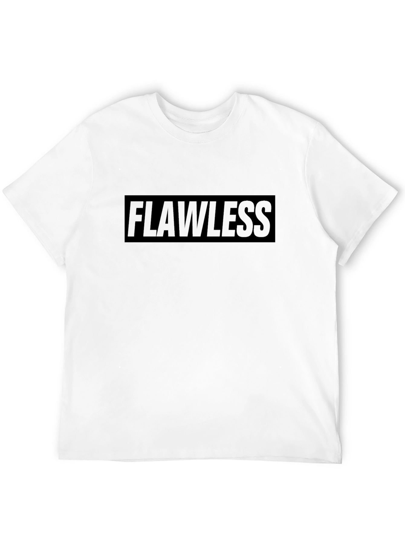 Flawless Graphic Print Black T-Shirt