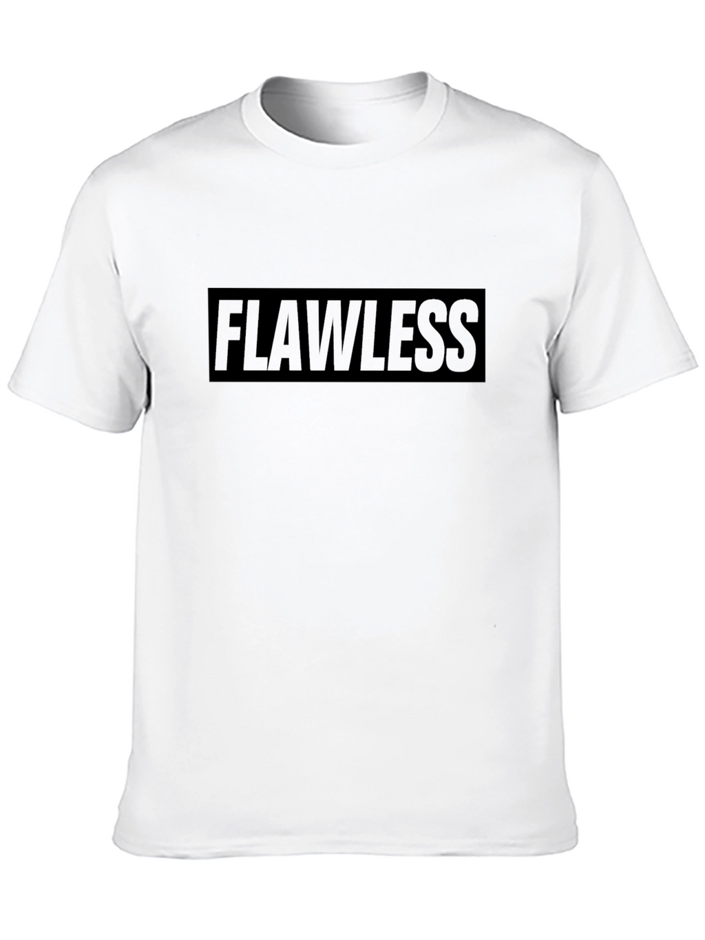 Flawless Graphic Print Black T-Shirt
