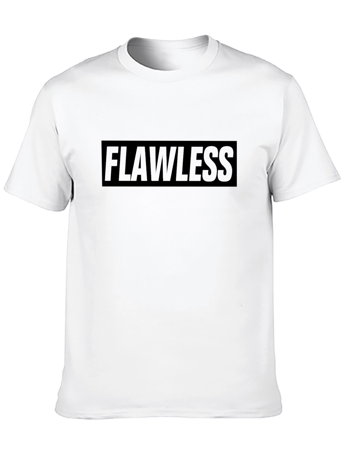 Flawless Graphic Print Black T-Shirt
