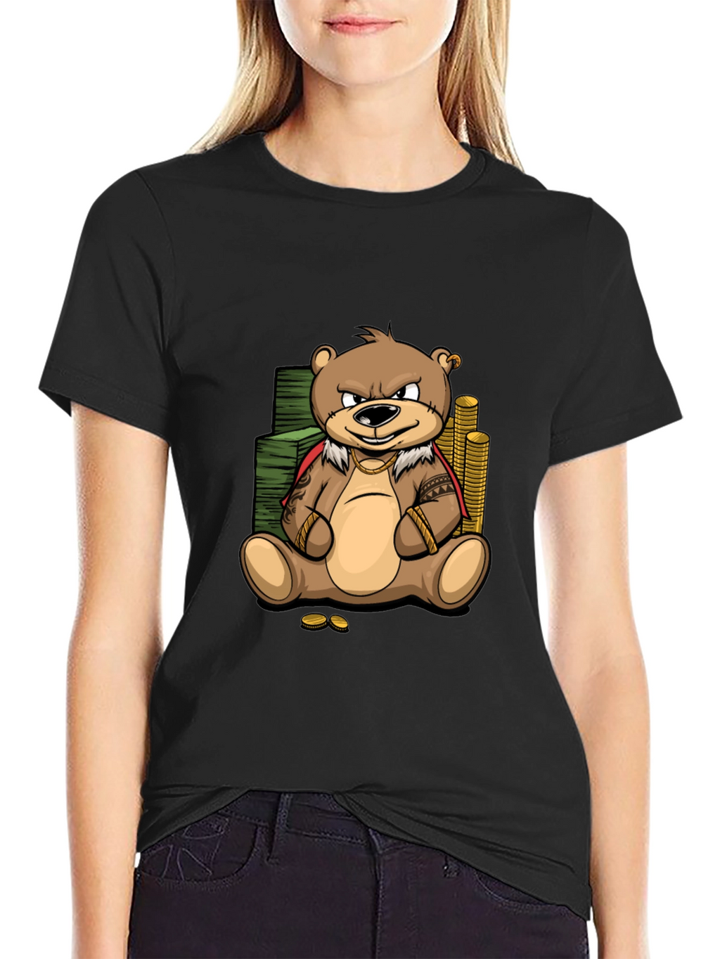 Cartoon Bear Graphic Tee