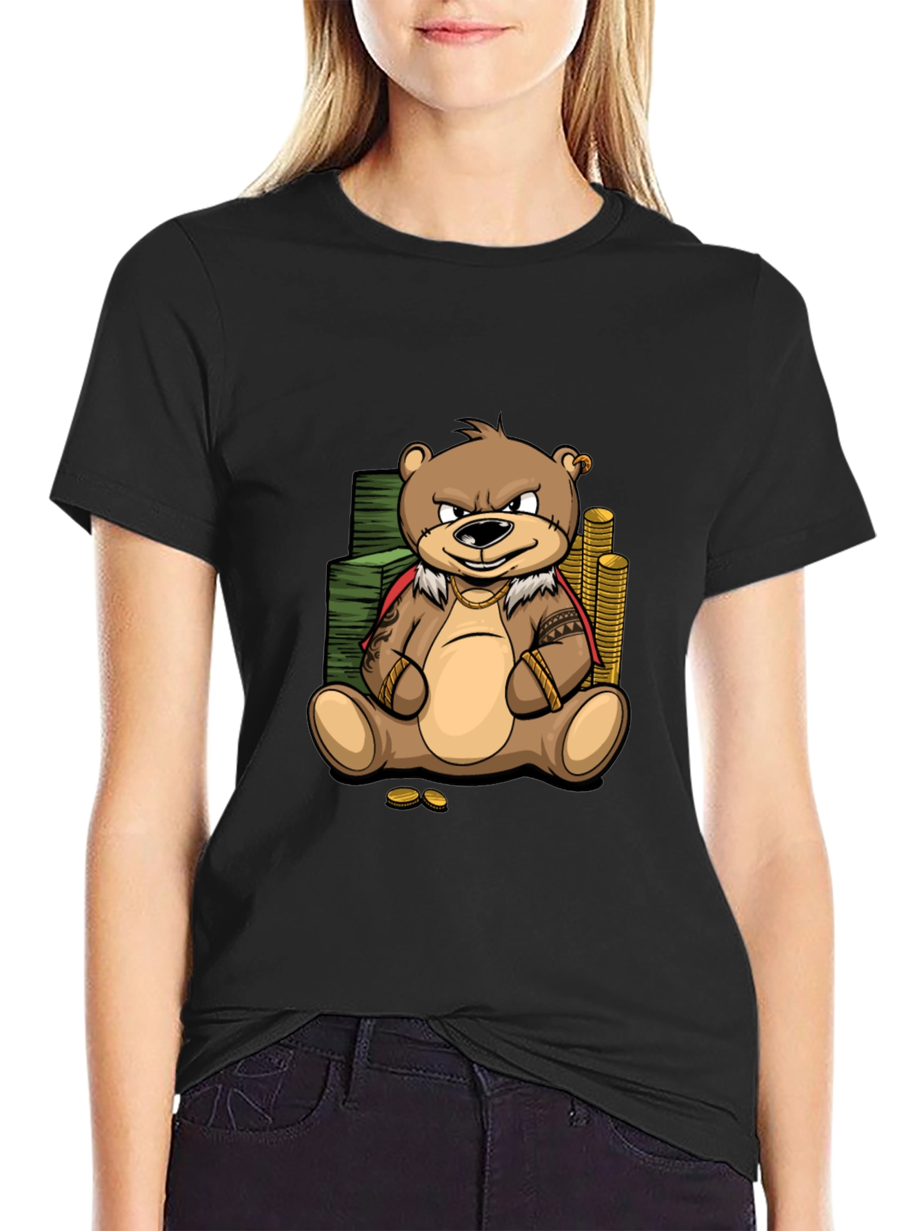 Cartoon Bear Graphic Tee