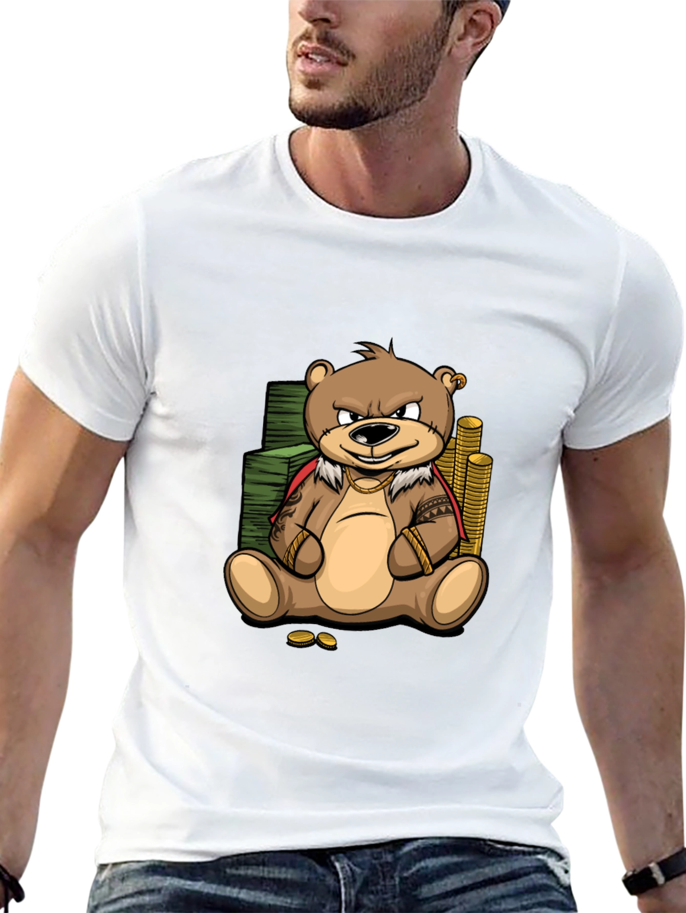 Cartoon Bear Graphic Tee