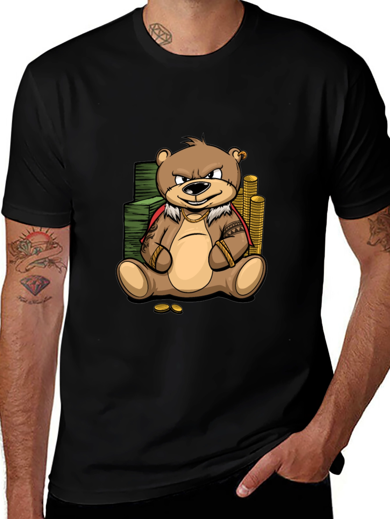 Cartoon Bear Graphic Tee