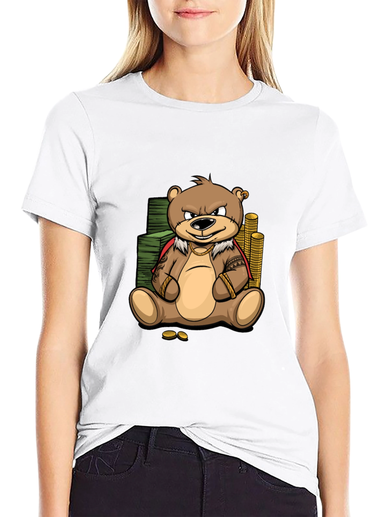 Cartoon Bear Graphic Tee