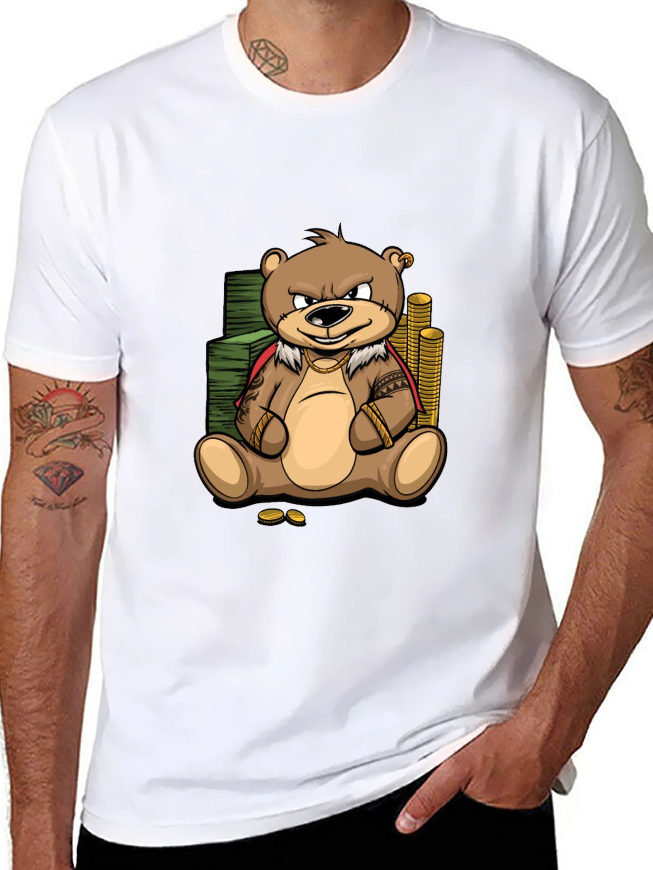 Cartoon Bear Graphic Tee
