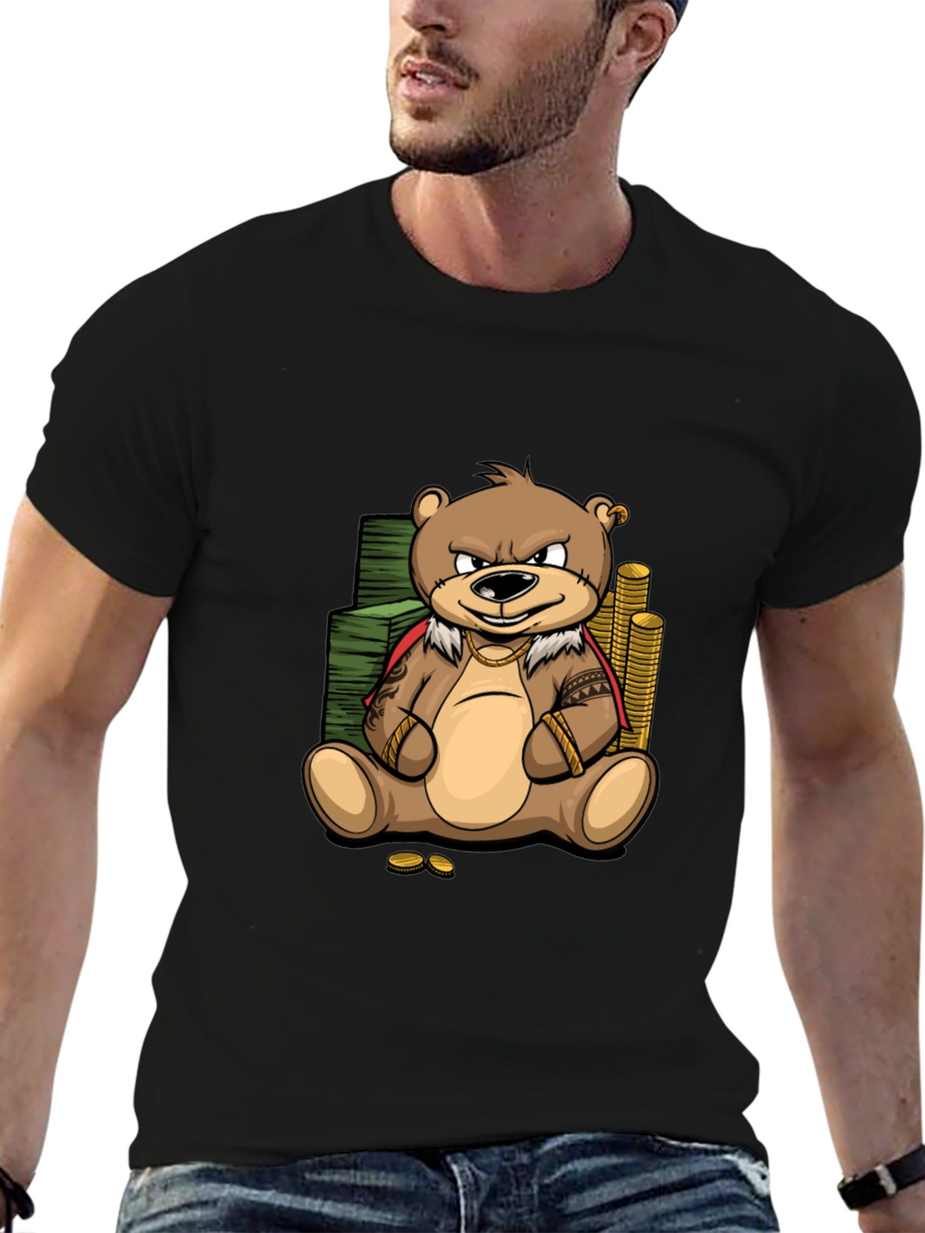 Cartoon Bear Graphic Tee