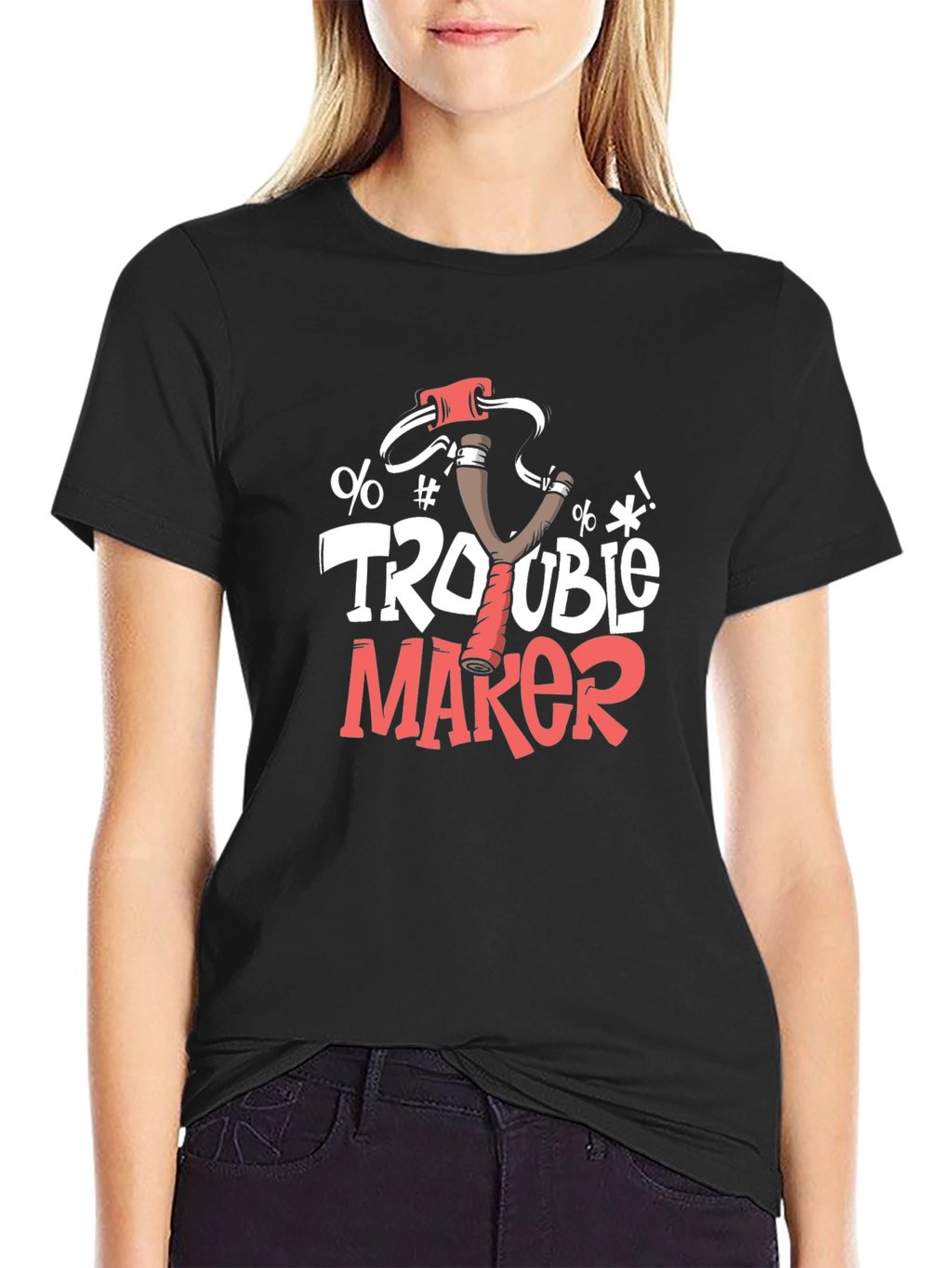 Trouble Maker Slingshot Graphic Tee - Mens