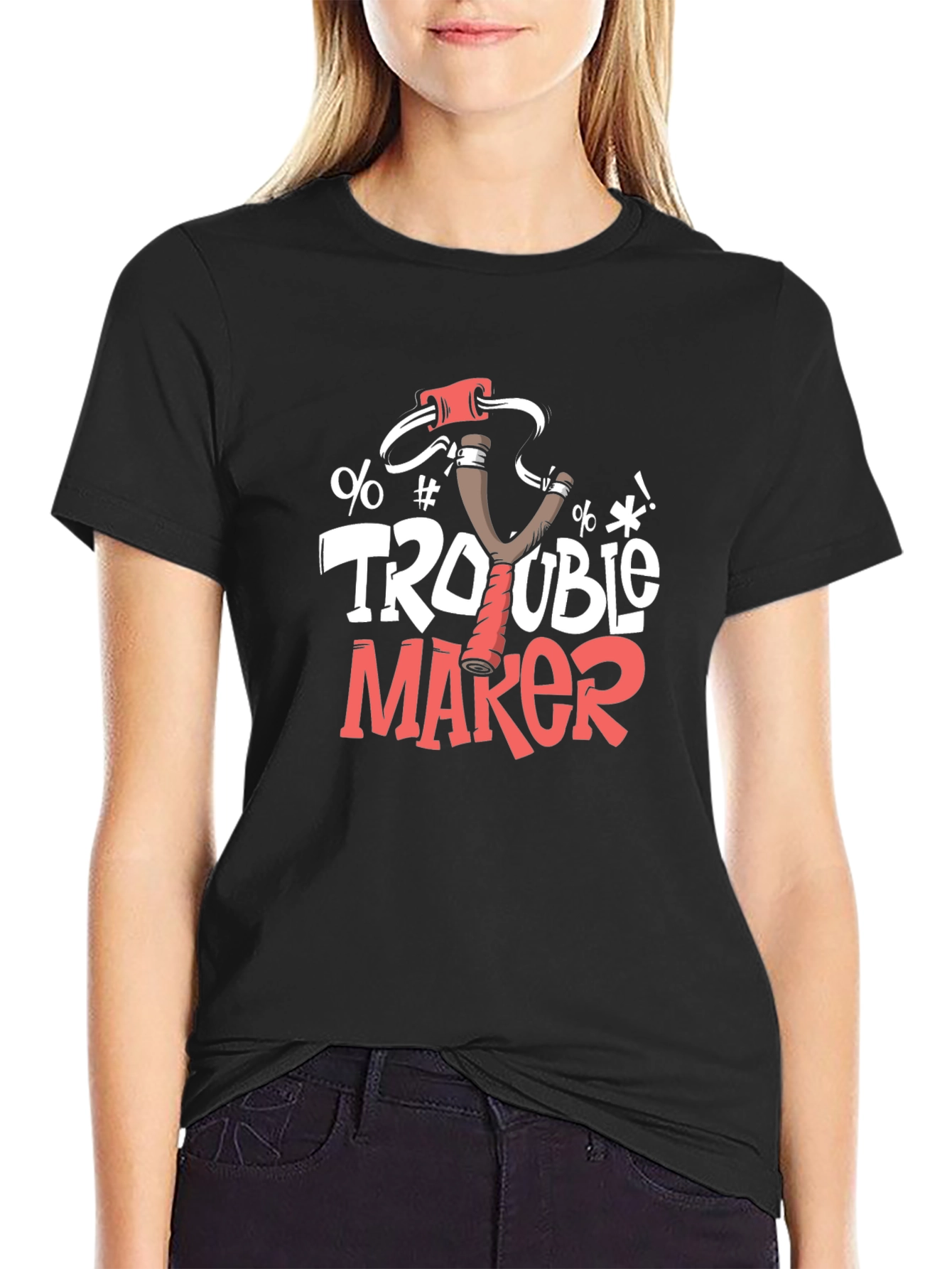 Trouble Maker Slingshot Graphic Tee - Mens