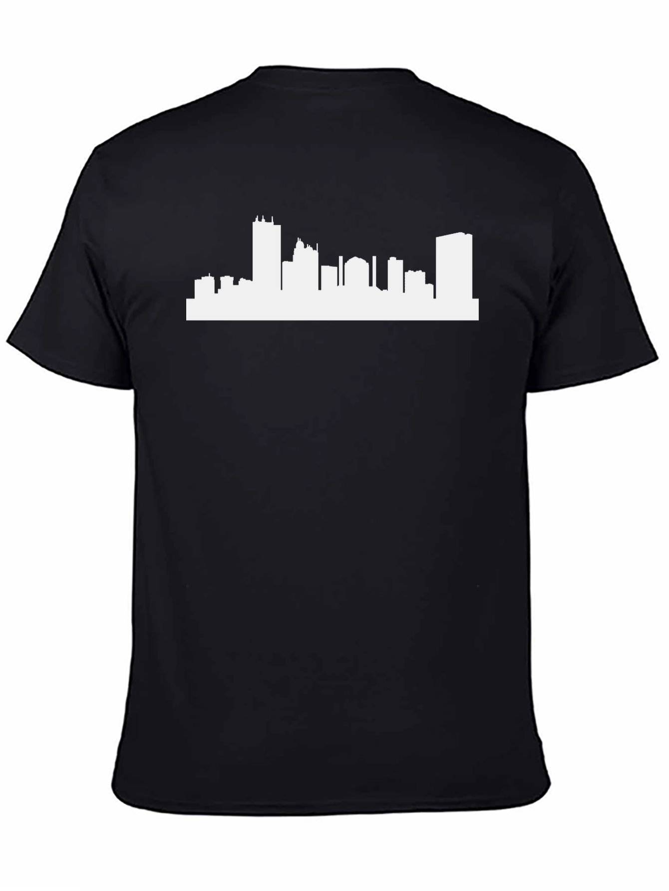 City Skyline T-Shirt - Black Graphic Tee