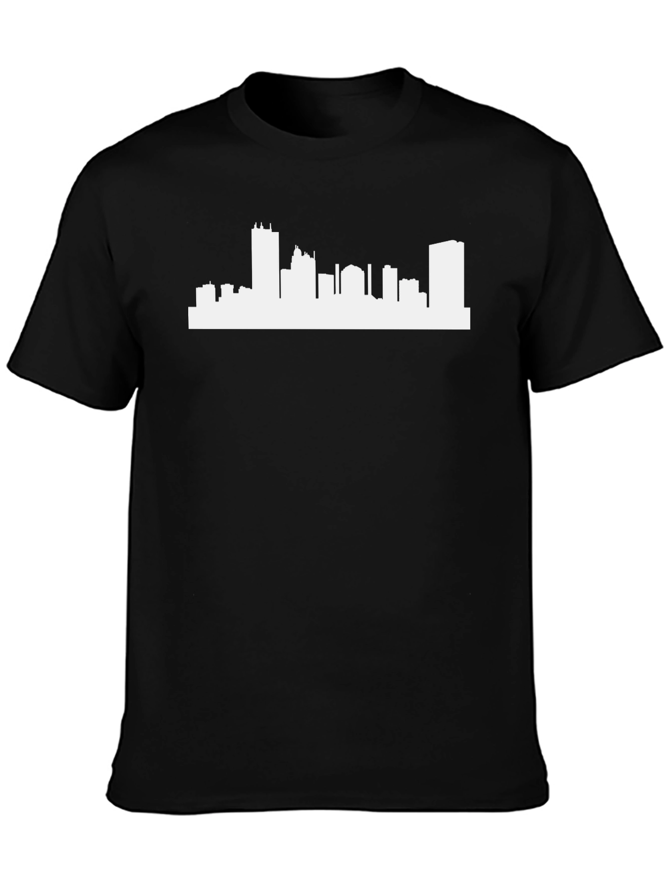 City Skyline T-Shirt - Black Graphic Tee