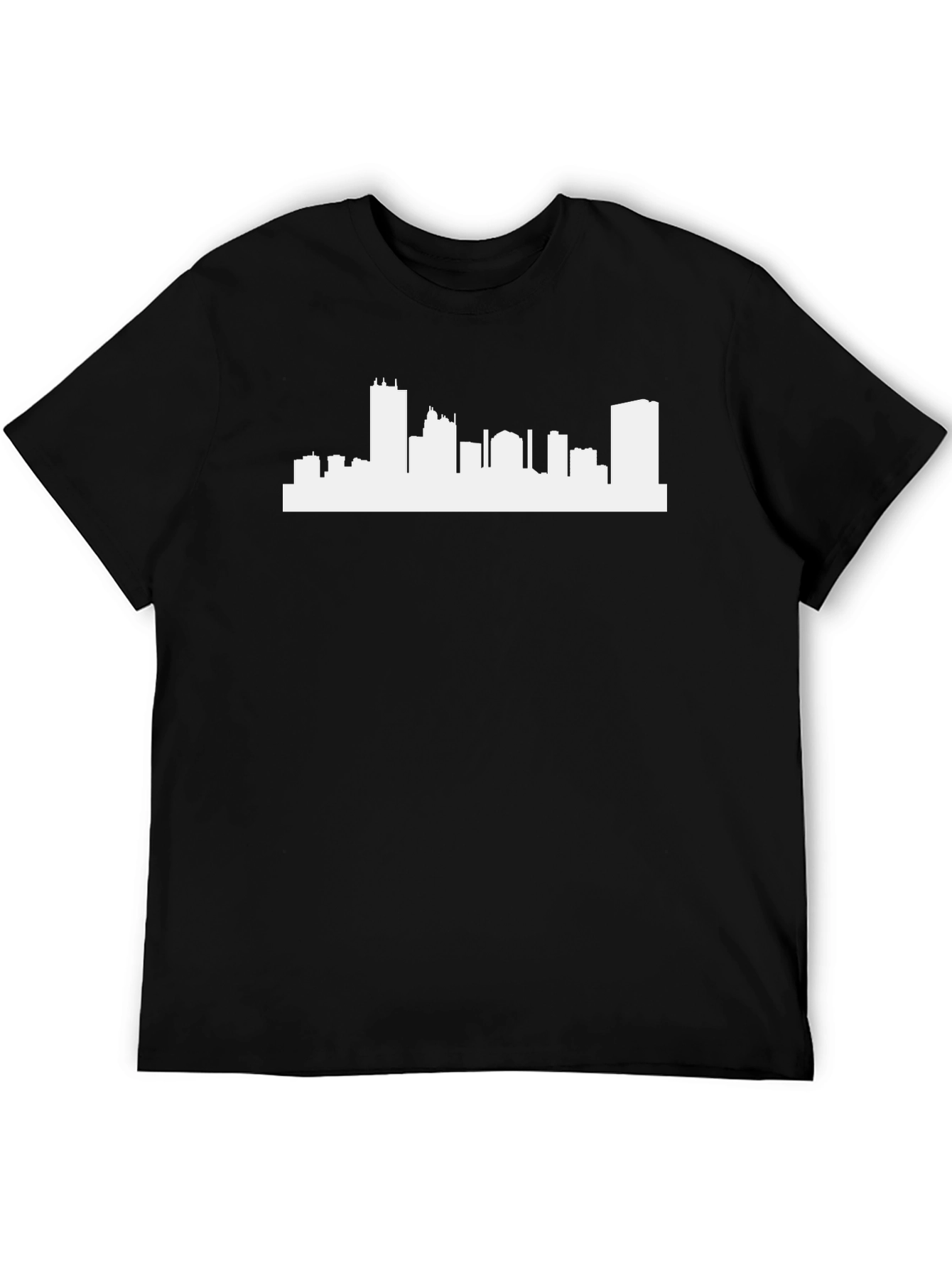 City Skyline T-Shirt - Black Graphic Tee