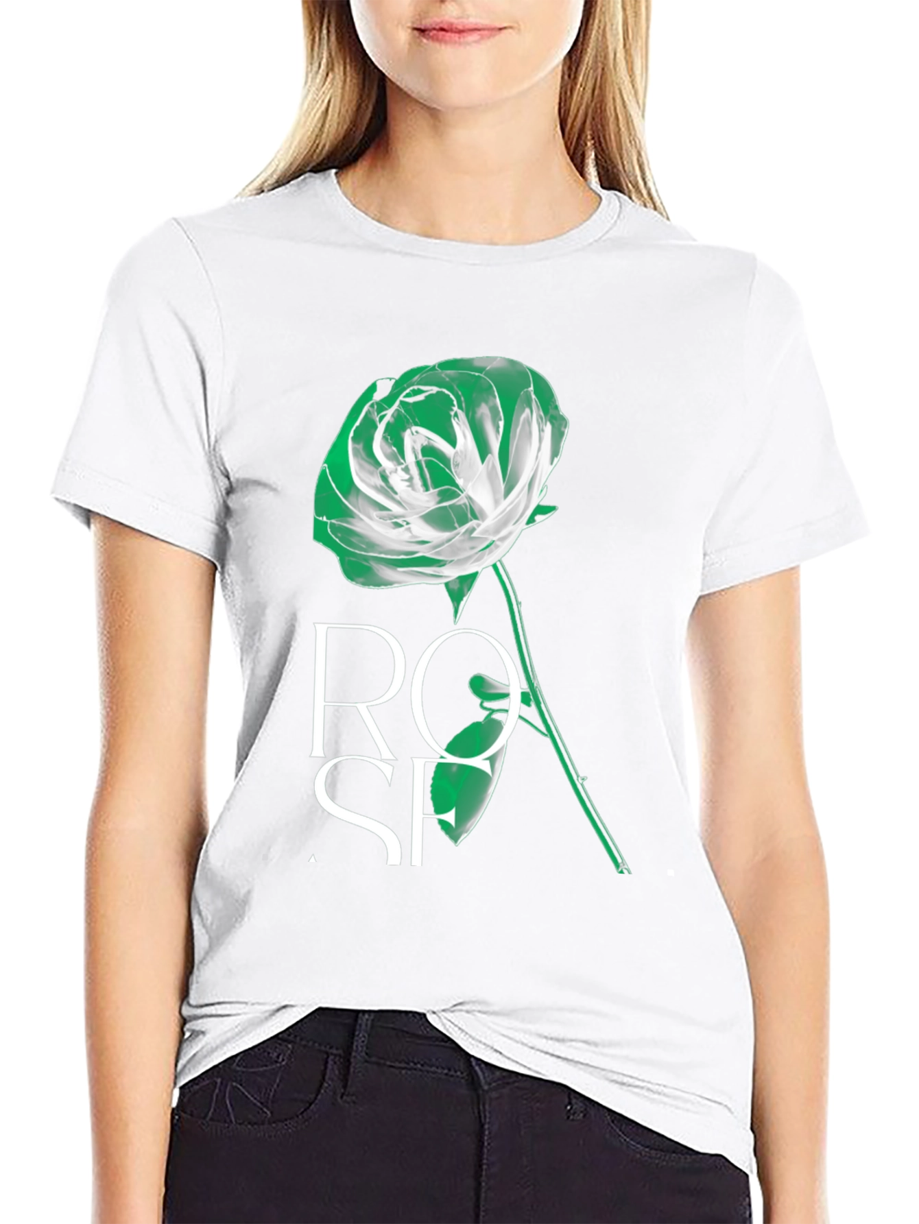 Black Rose Graphic Tee - Stylish Mens T-Shirt