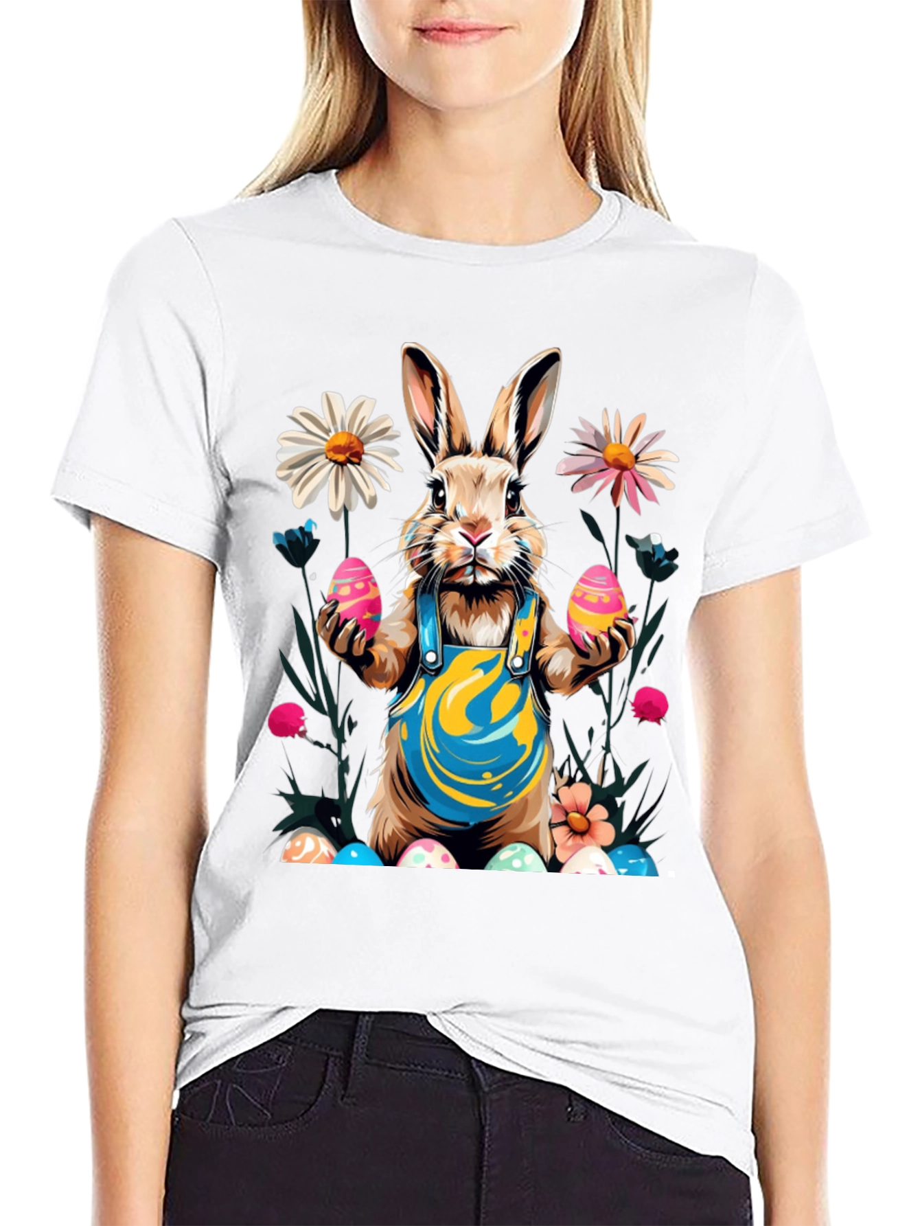 Easter Bunny T-Shirt Festive Rabbit Egg Design