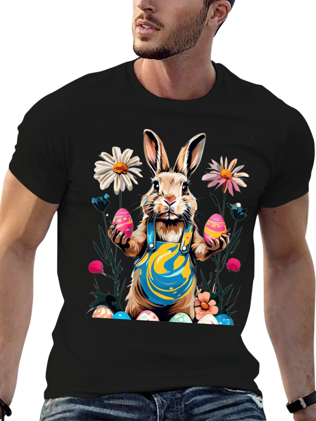 Easter Bunny T-Shirt Festive Rabbit Egg Design
