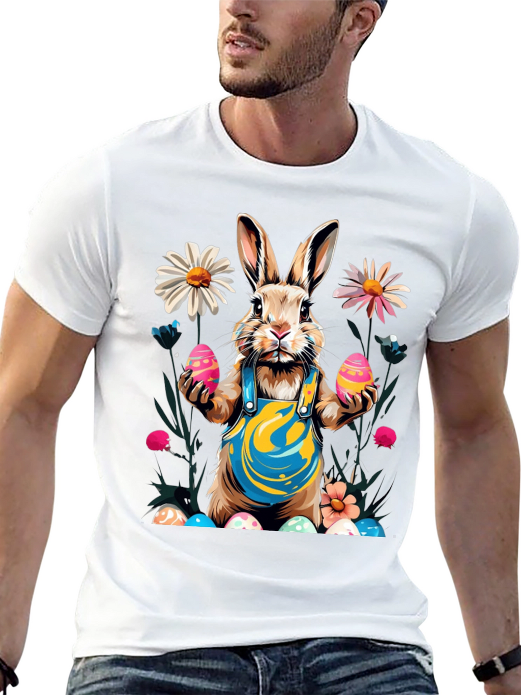 Easter Bunny T-Shirt Festive Rabbit Egg Design