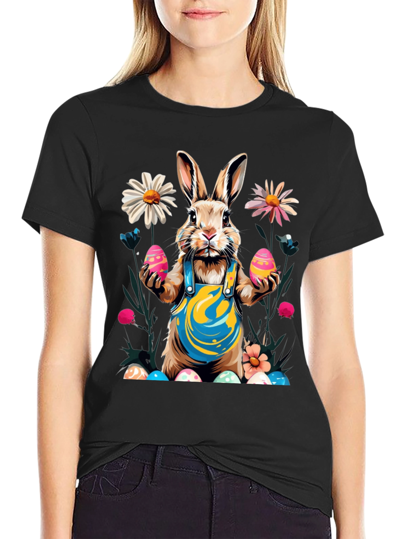 Easter Bunny T-Shirt Festive Rabbit Egg Design
