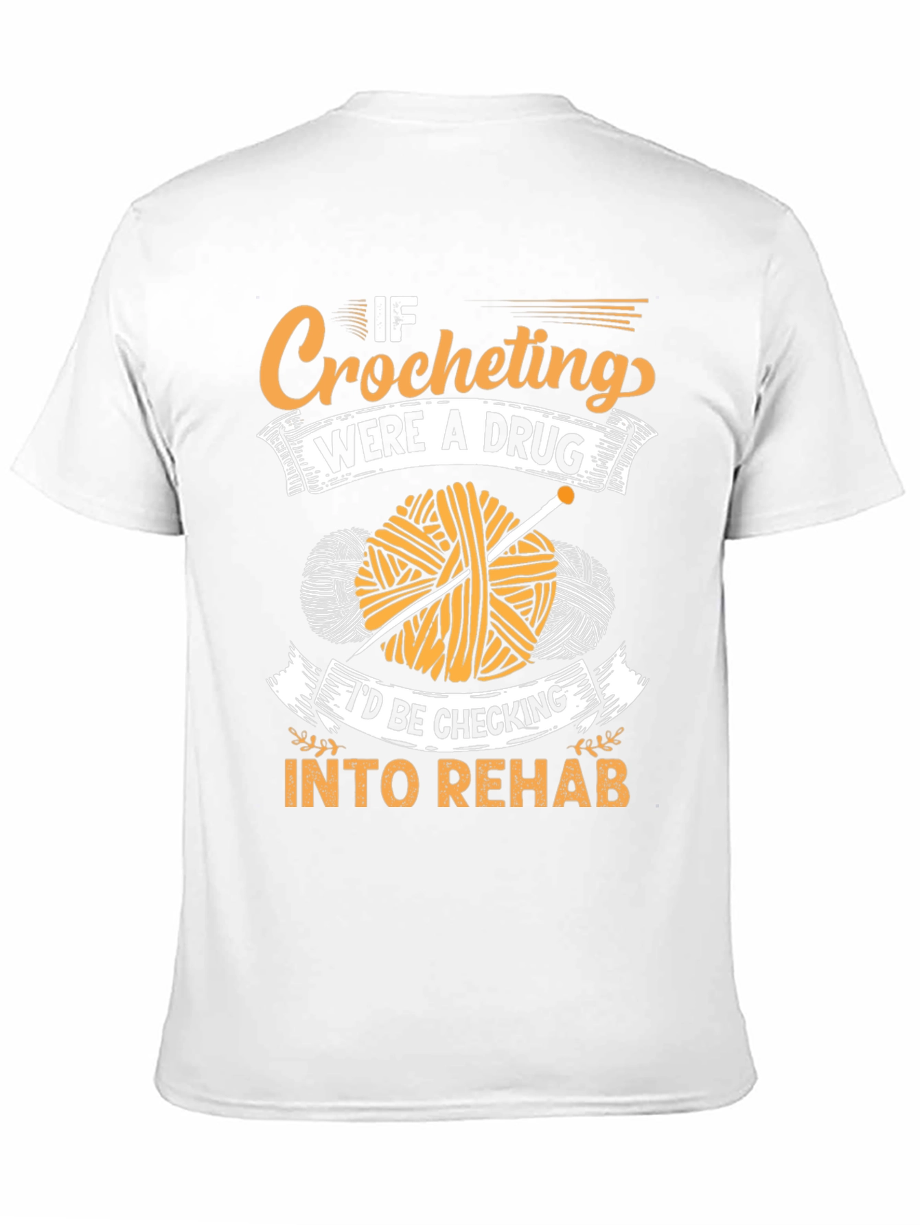 Crocheting Addiction T-Shirt - Novelty Yarn Lover Tee