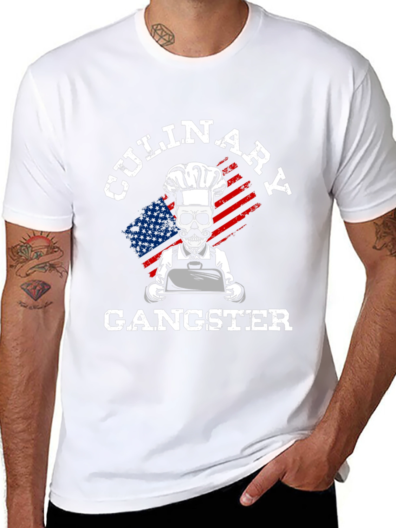 Culinary Gangster T-Shirt - Chef Skull Tee