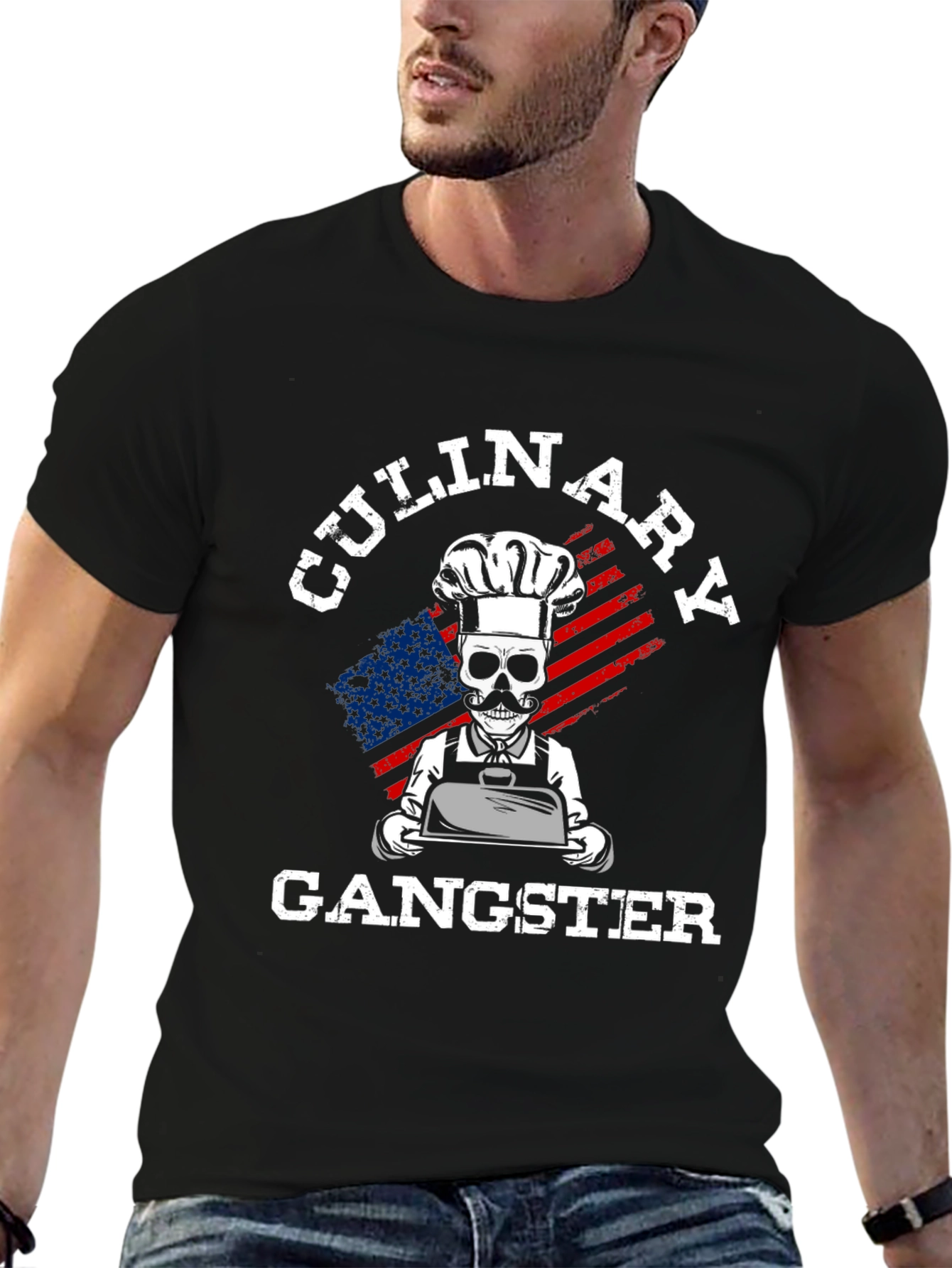 Culinary Gangster T-Shirt - Chef Skull Tee