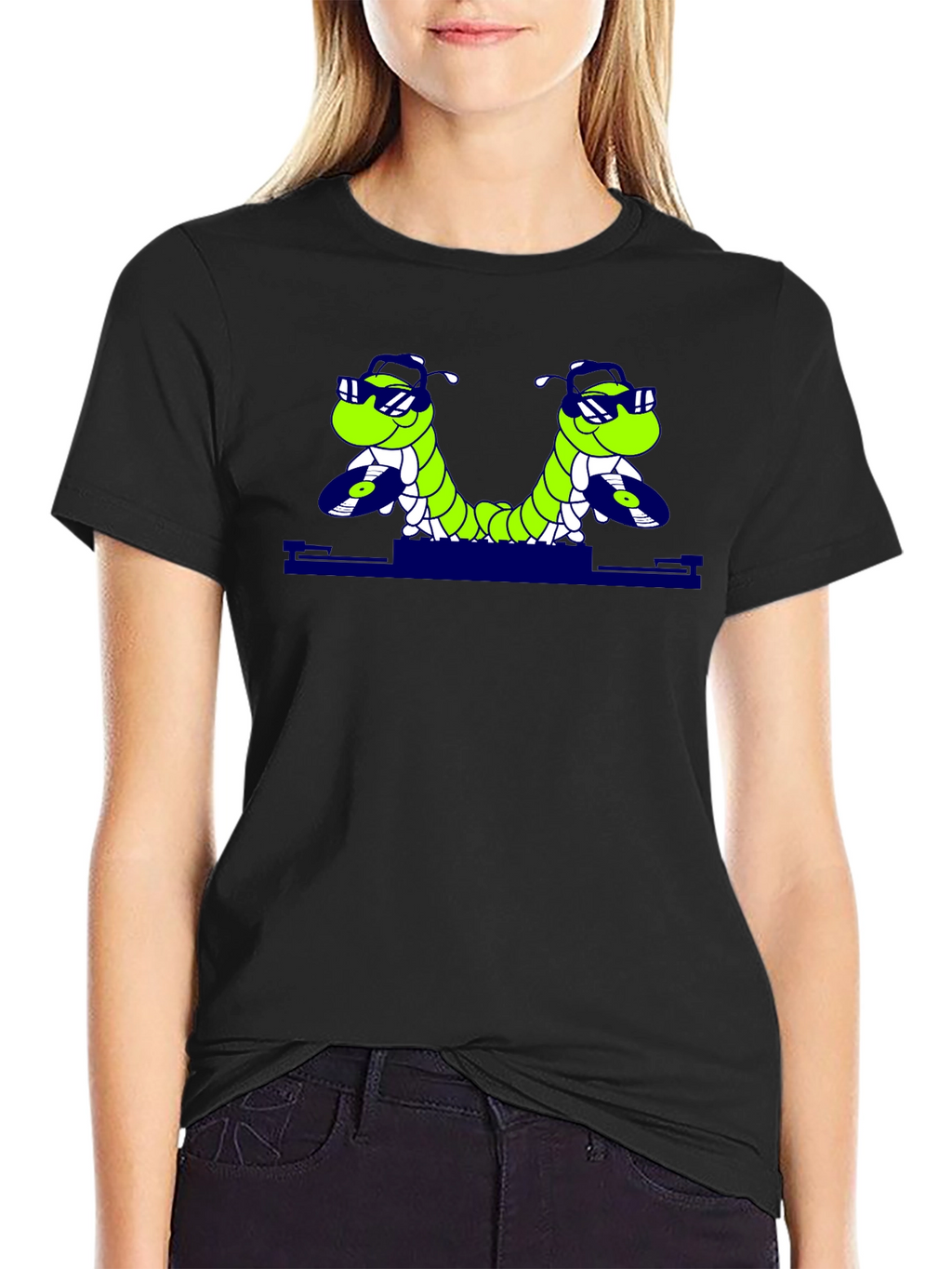 Cool Caterpillar DJ Graphic T-Shirt