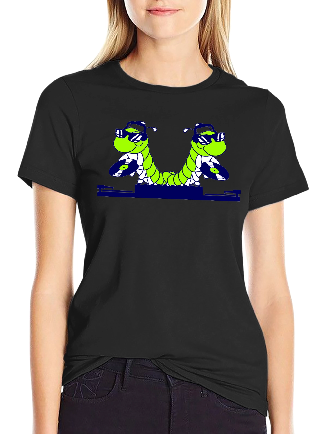 Cool Caterpillar DJ Graphic T-Shirt