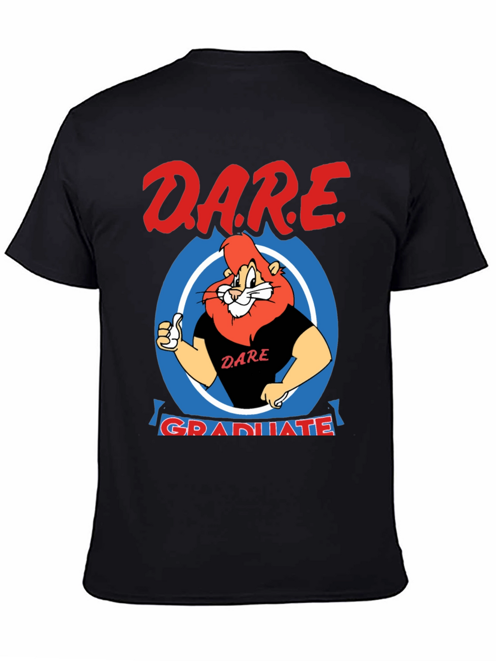 DARE Graduate Lion Black T-Shirt