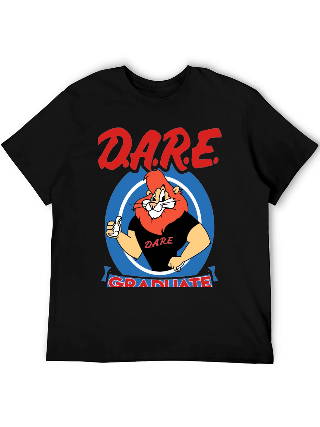 DARE Graduate Lion Black T-Shirt