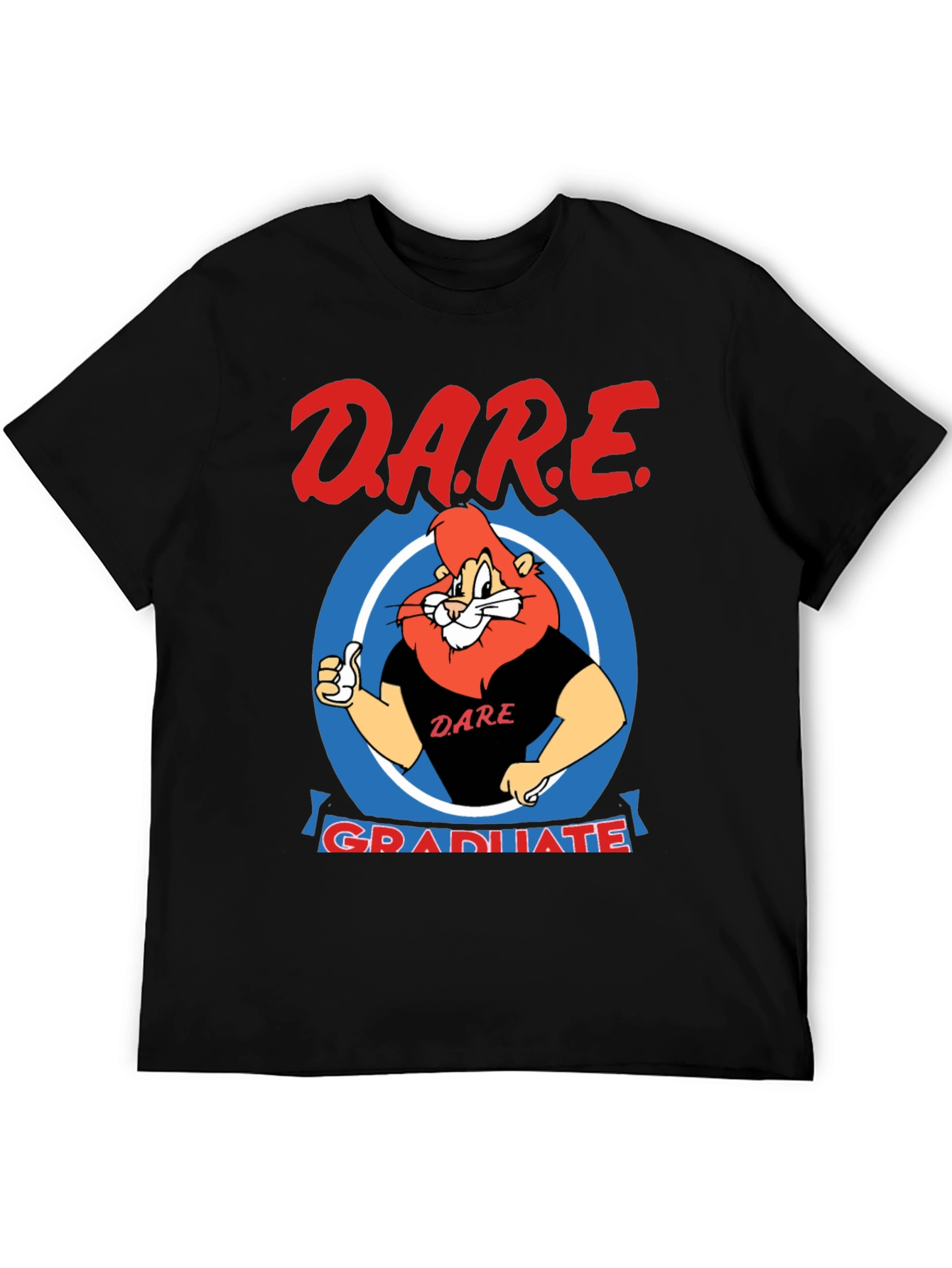 DARE Graduate Lion Black T-Shirt
