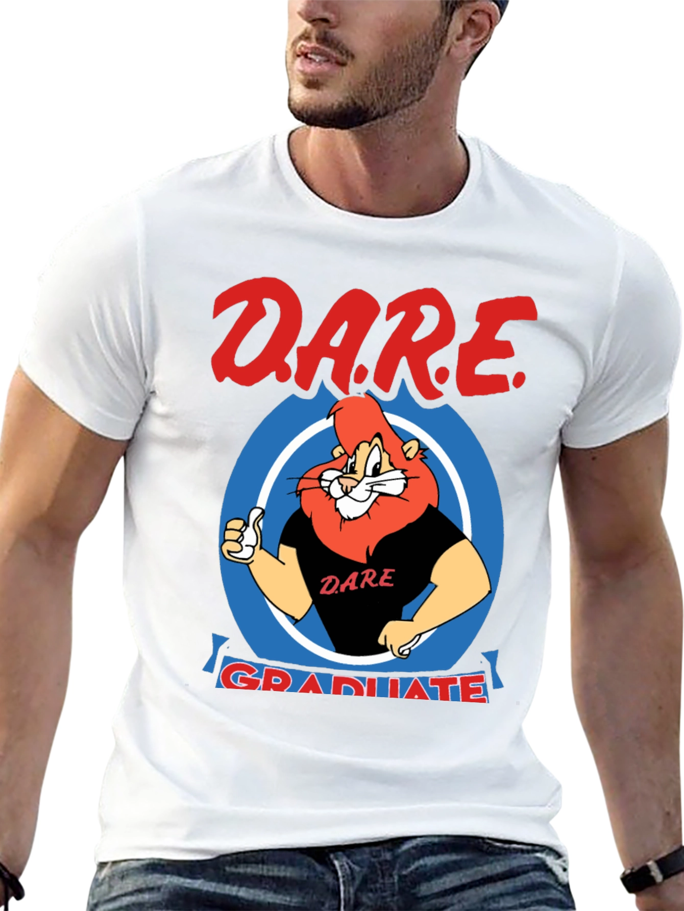 DARE Graduate Lion Black T-Shirt