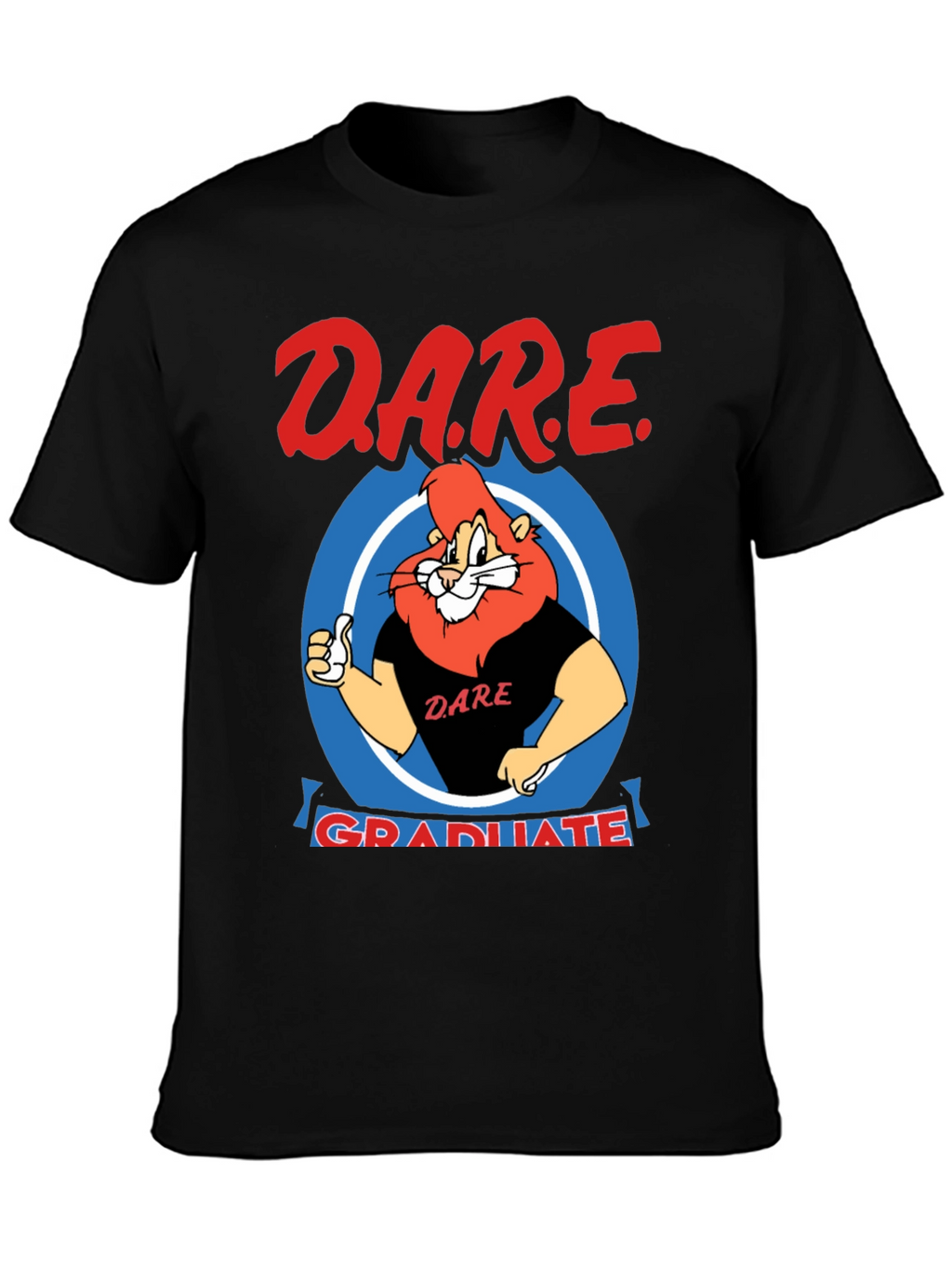 DARE Graduate Lion Black T-Shirt