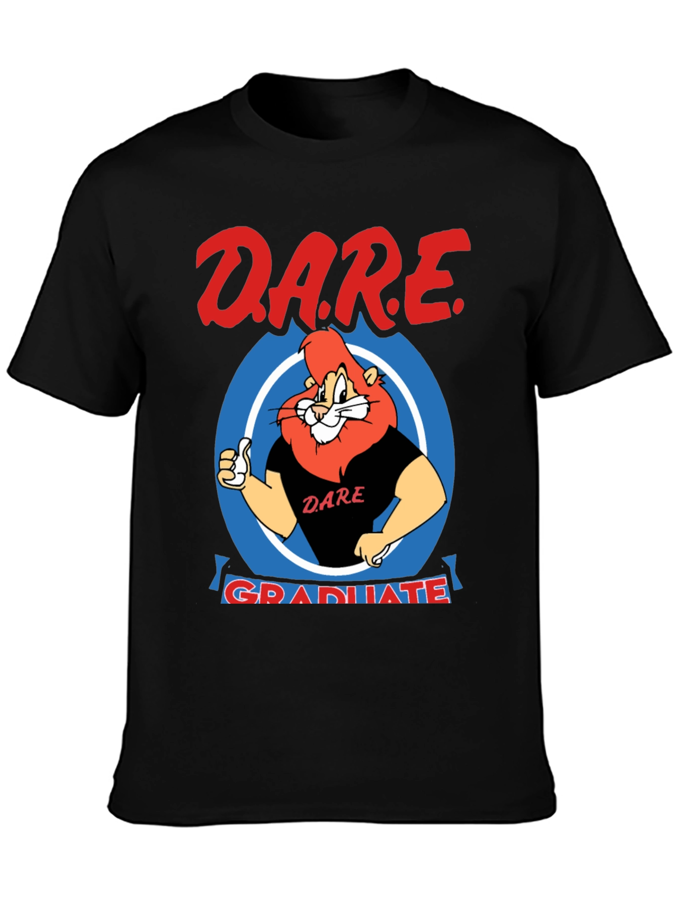 DARE Graduate Lion Black T-Shirt