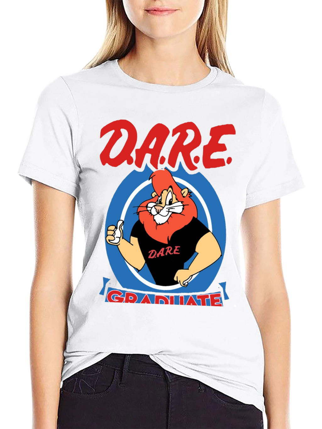 DARE Graduate Lion Black T-Shirt