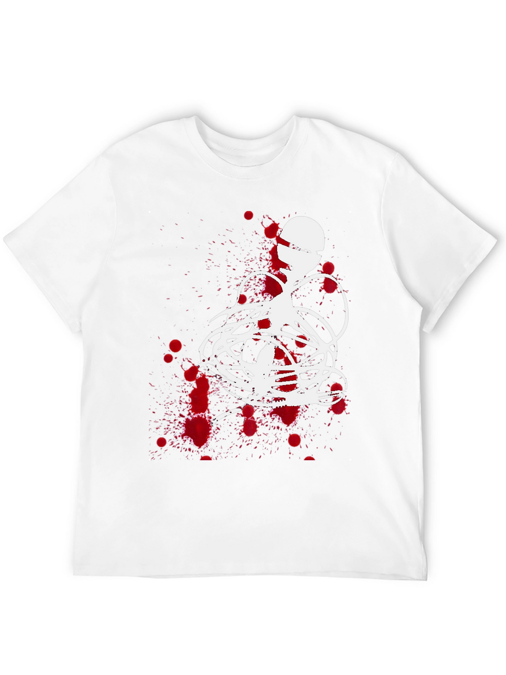 Abstract Graphic Print Black T-Shirt
