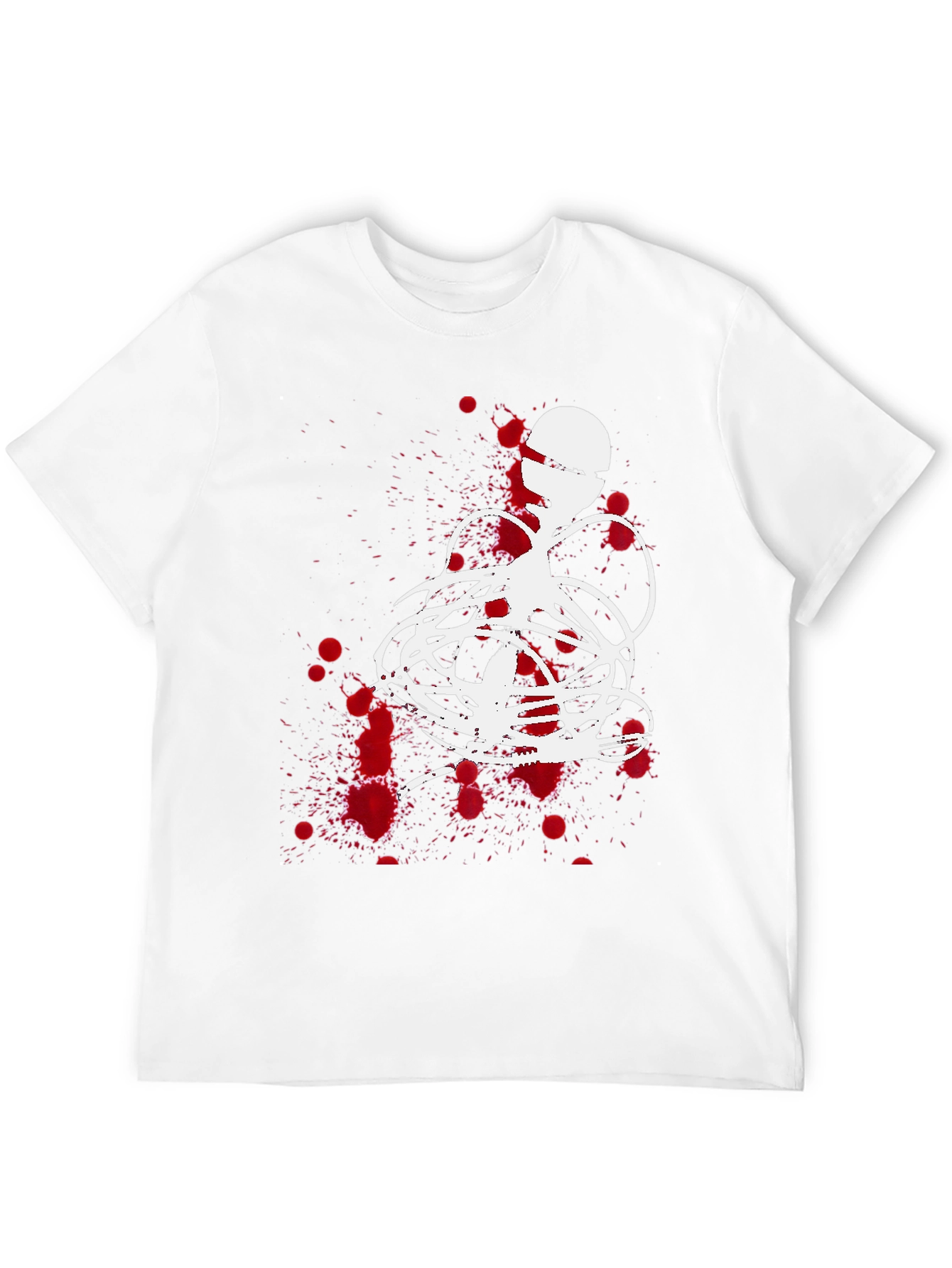 Abstract Graphic Print Black T-Shirt