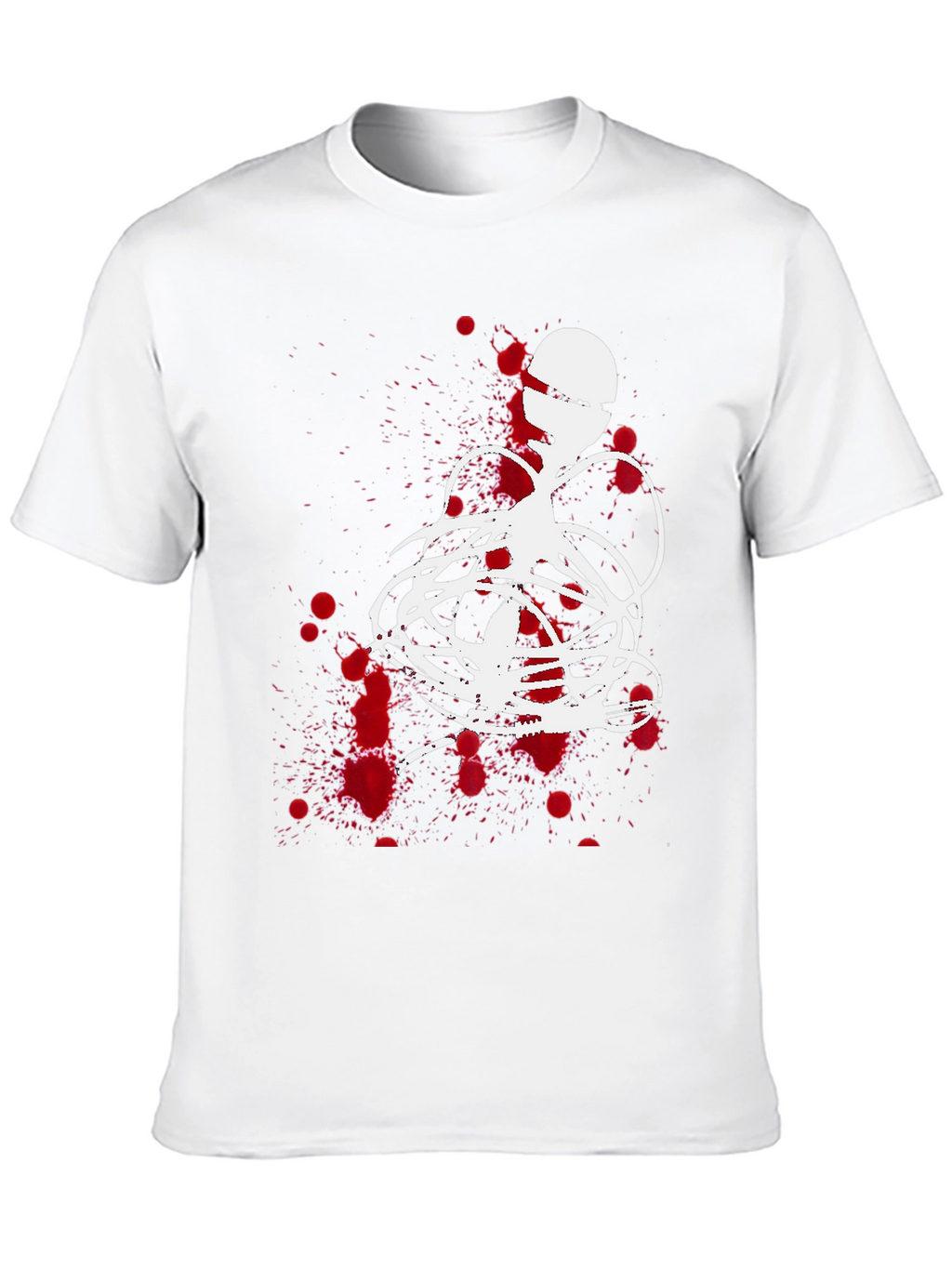 Abstract Graphic Print Black T-Shirt
