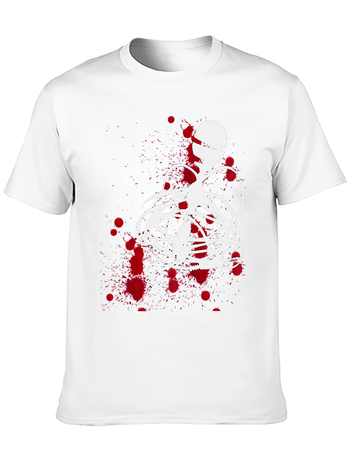 Abstract Graphic Print Black T-Shirt