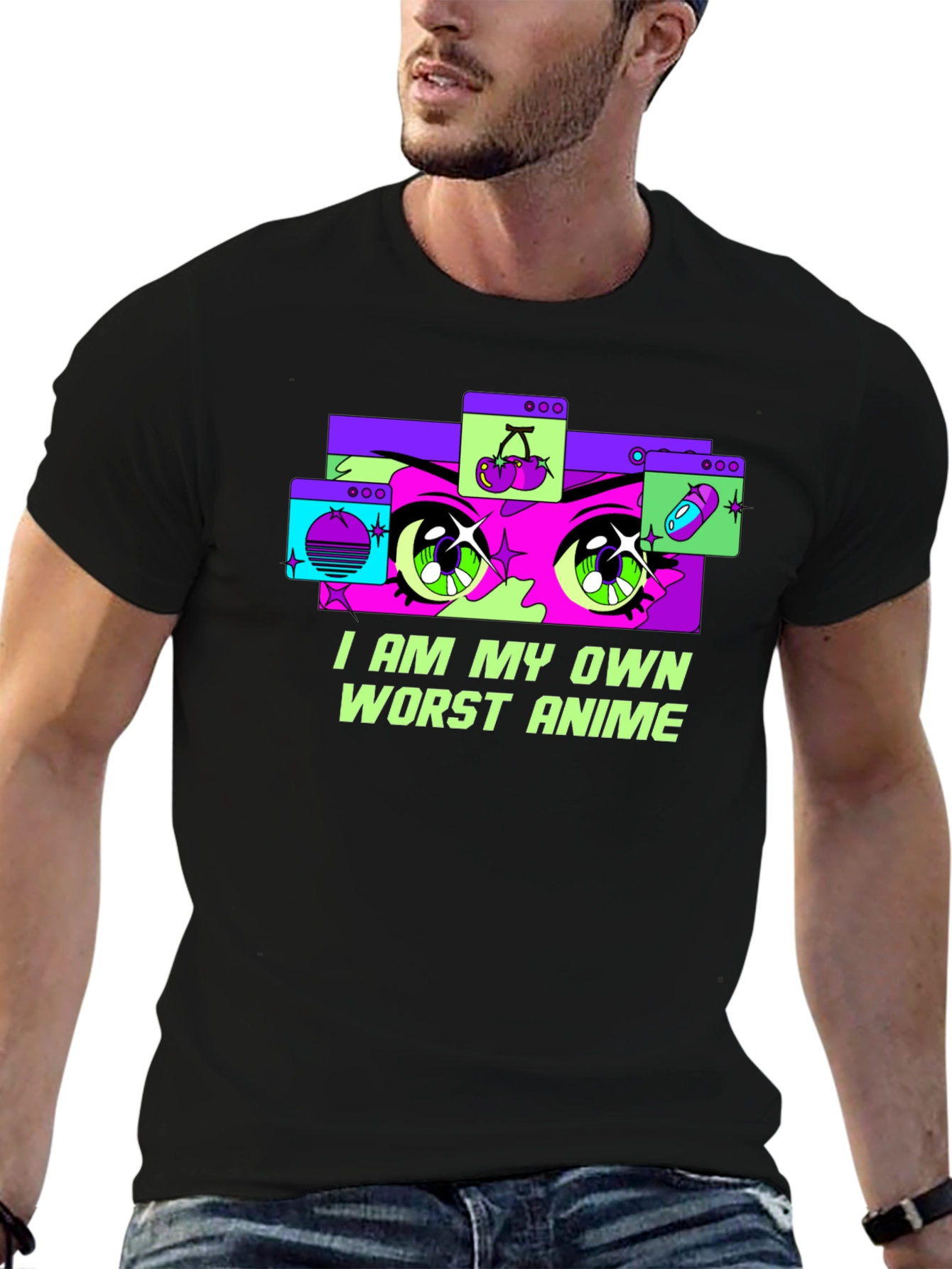 I Am My Own Worst Anime Graphic Tee