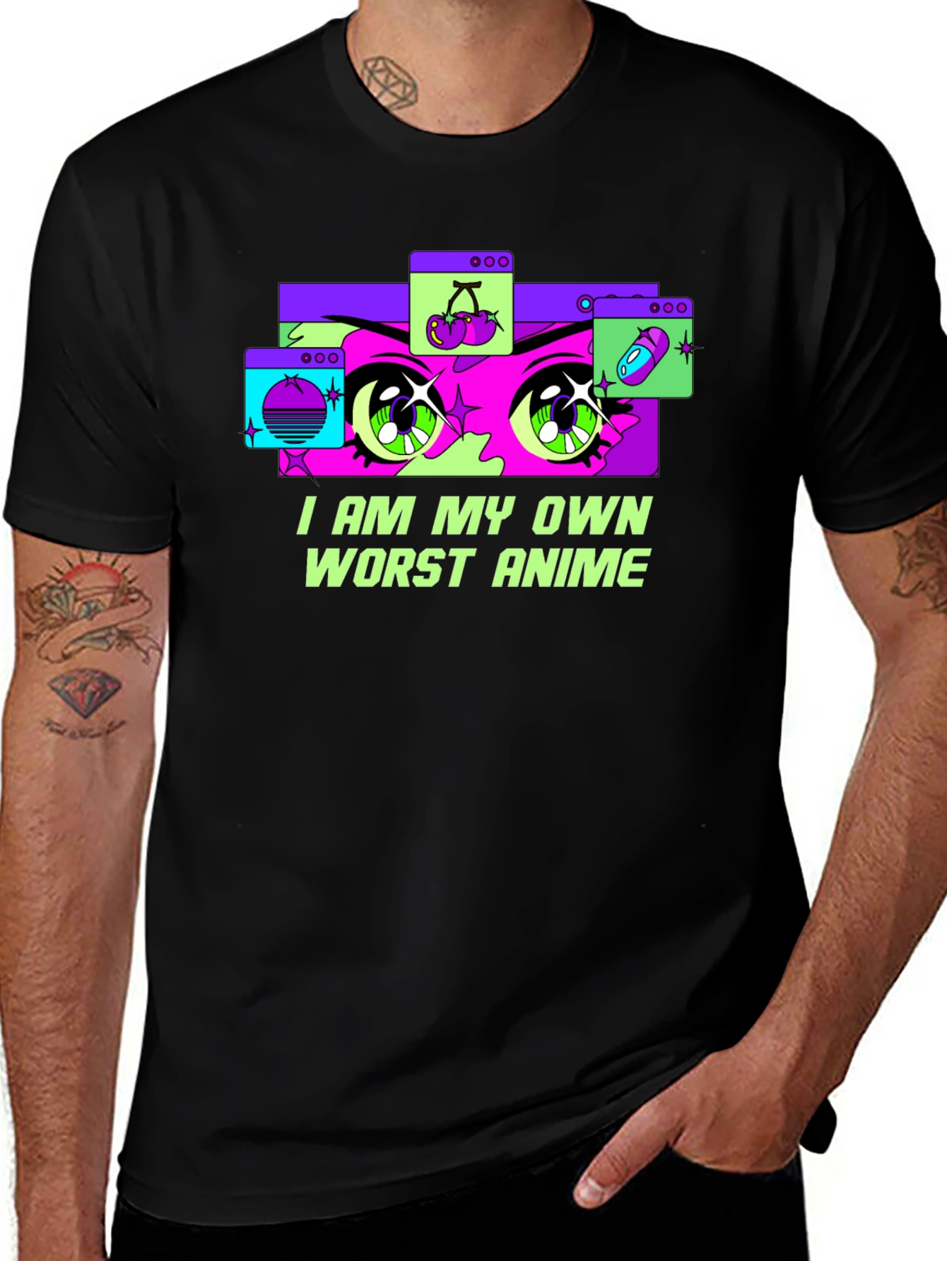 I Am My Own Worst Anime Graphic Tee
