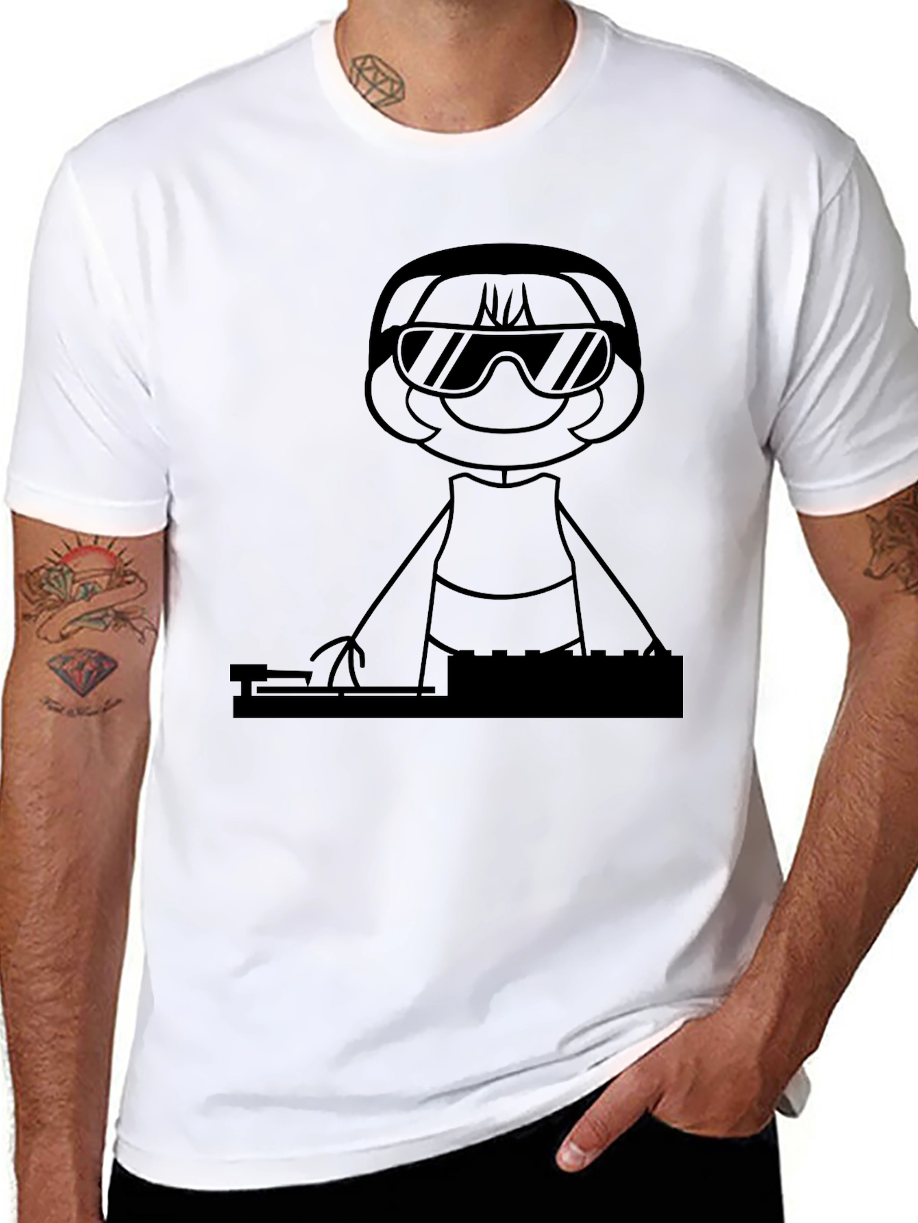 DJ Frog T-Shirt - Cool Cartoon Graphic Tee
