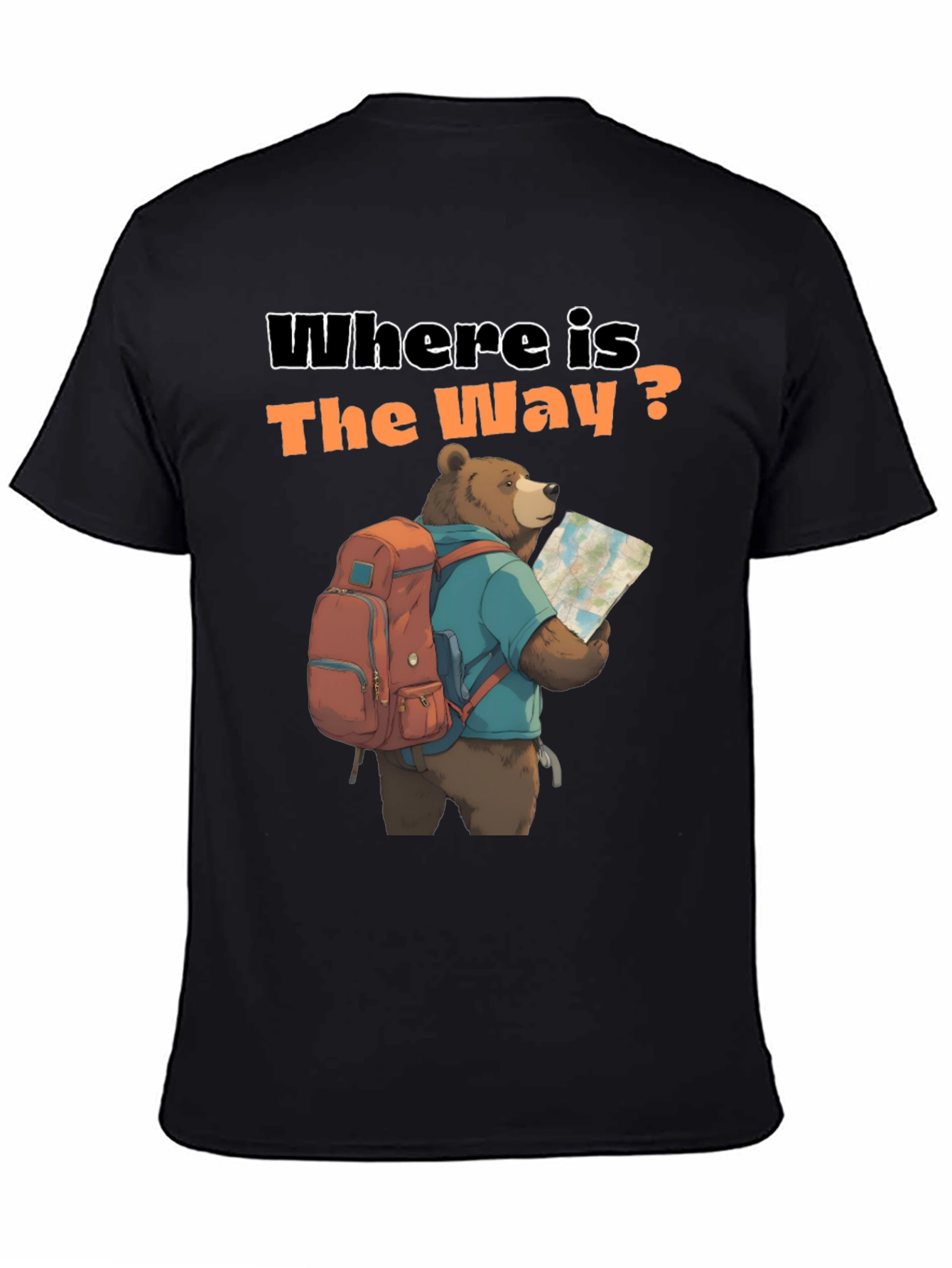 Bear Hiking T-Shirt - Where Is The Way?