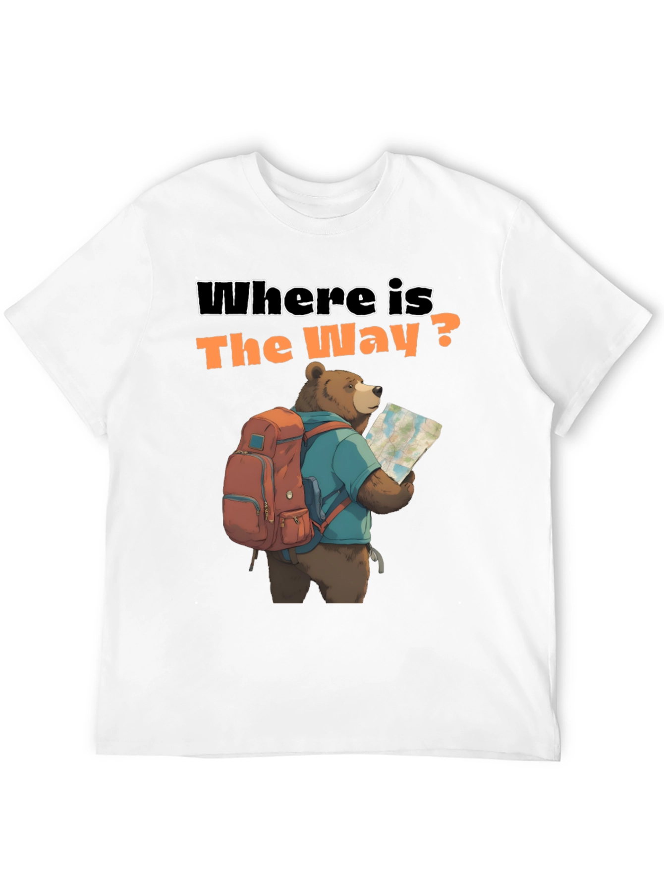 Bear Hiking T-Shirt - Where Is The Way?