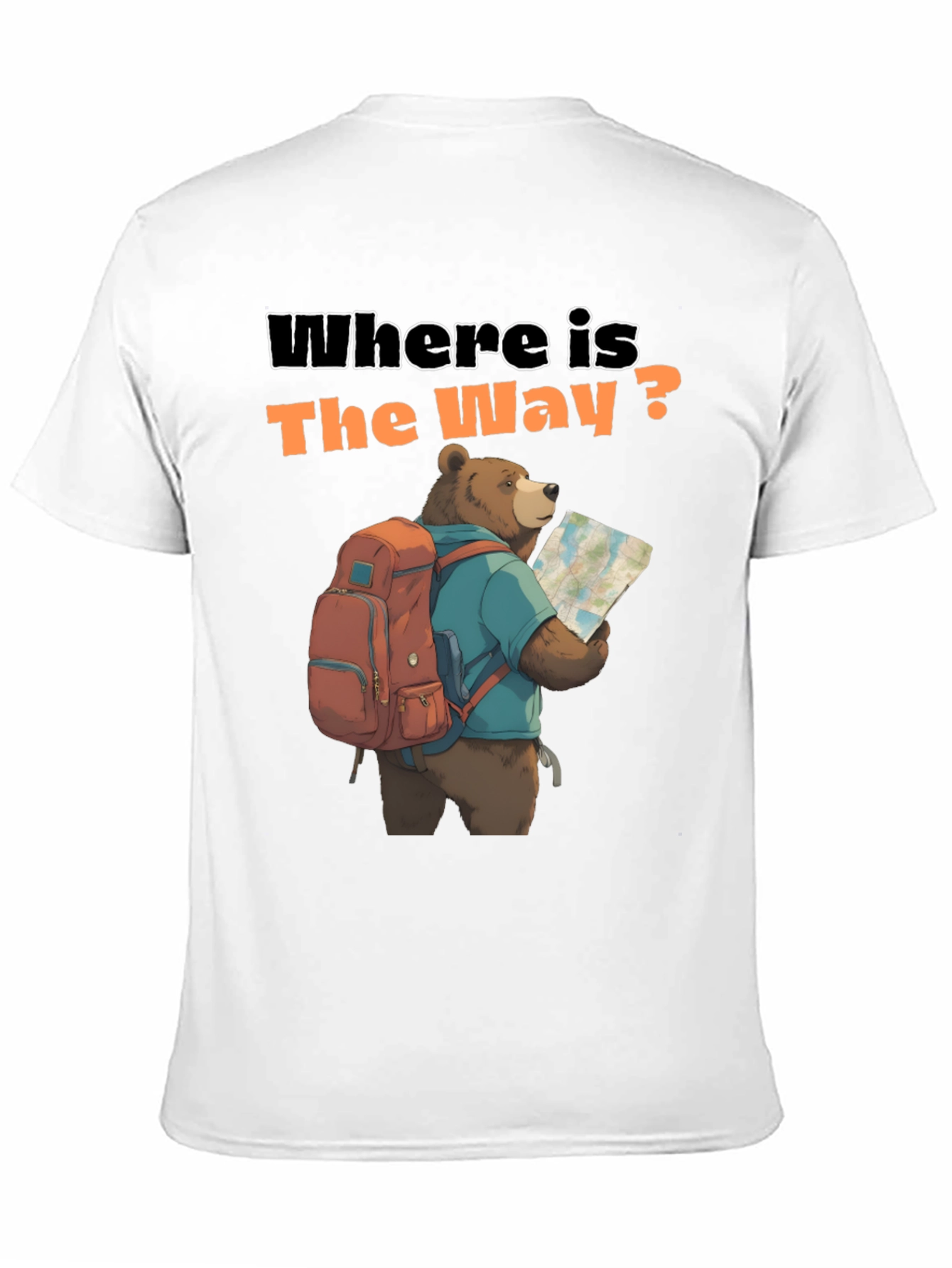 Bear Hiking T-Shirt - Where Is The Way?