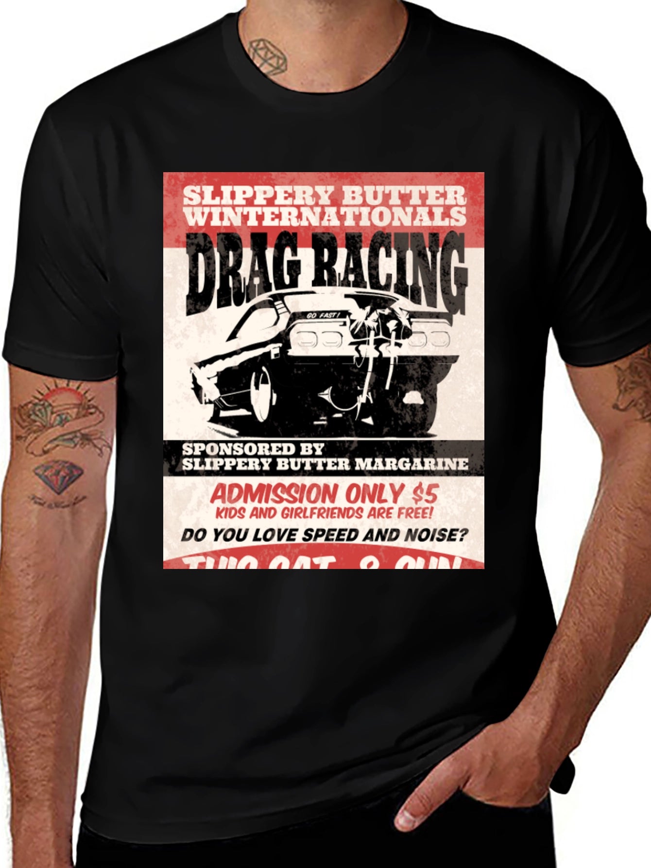 Drag Racing T-Shirt - Slippery Butter Internationals