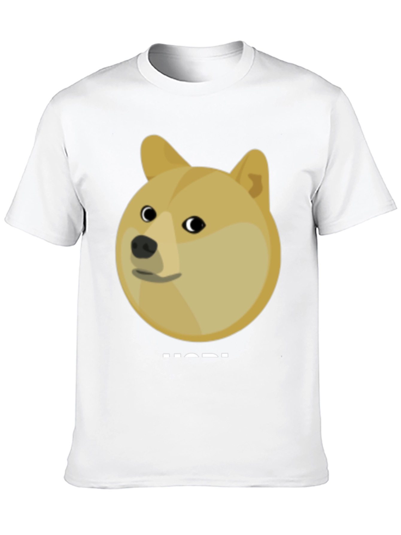 Doge HODL Black T-Shirt - Crypto Meme Tee