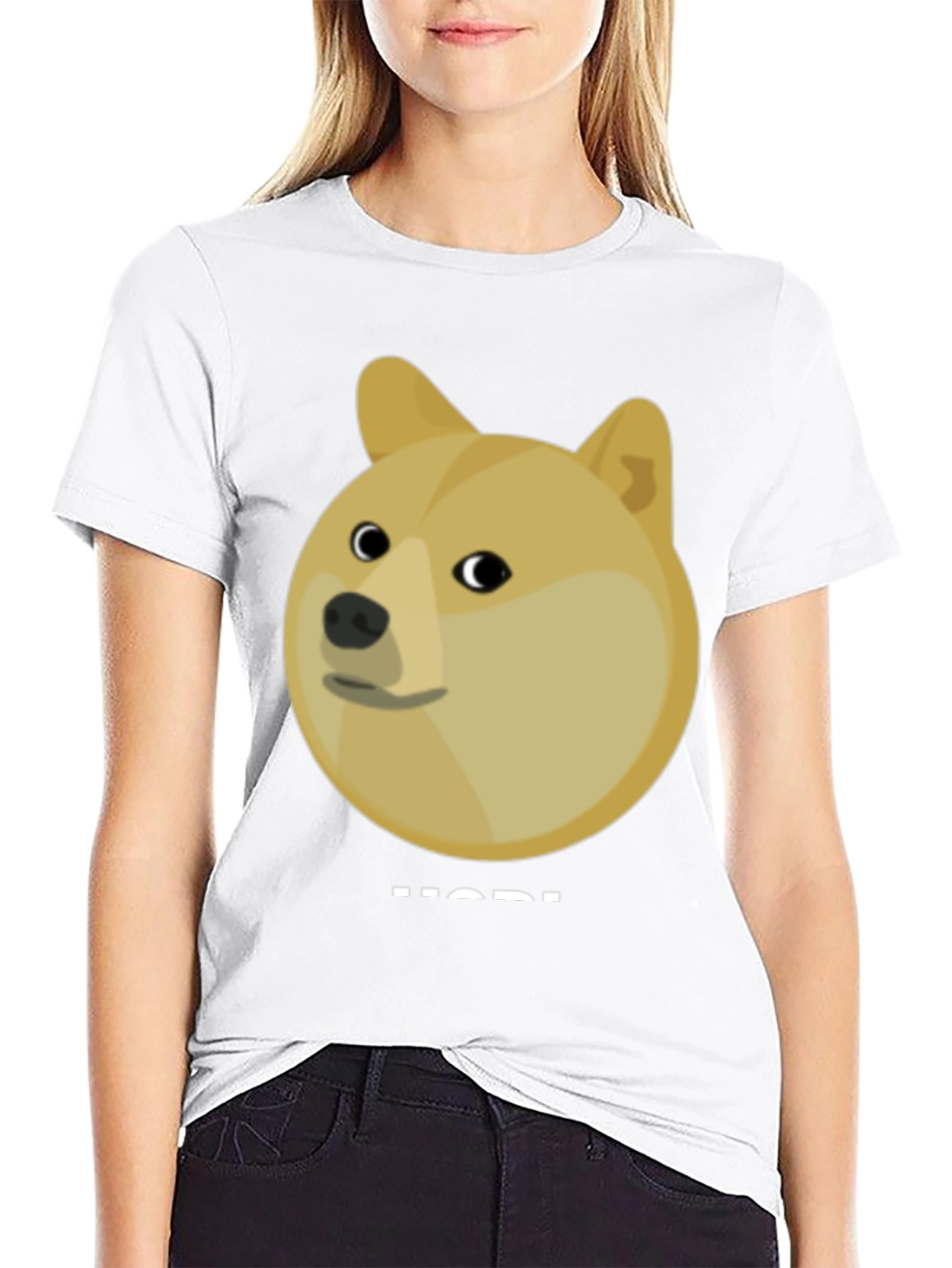 Doge HODL Black T-Shirt - Crypto Meme Tee