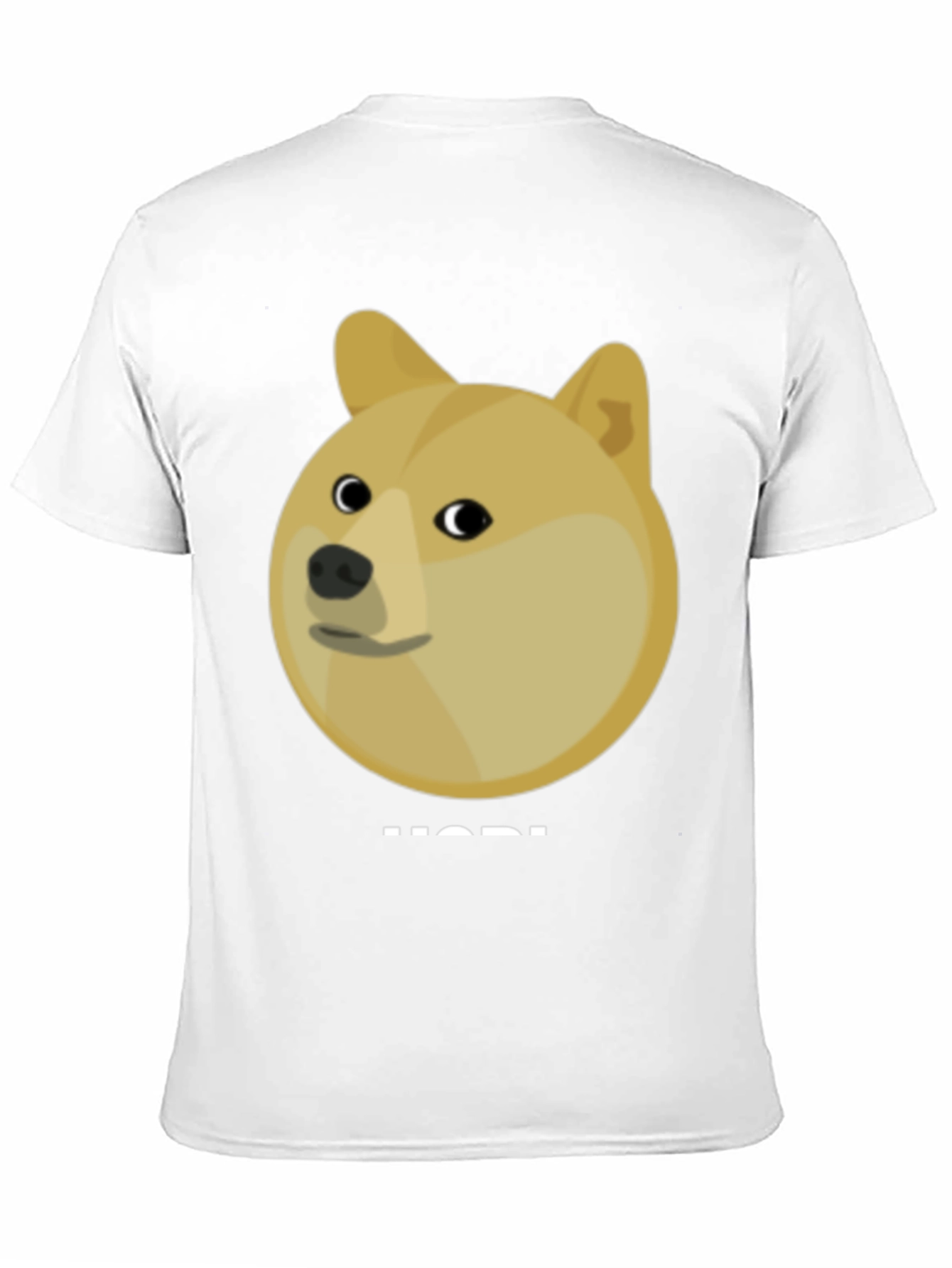 Doge HODL Black T-Shirt - Crypto Meme Tee