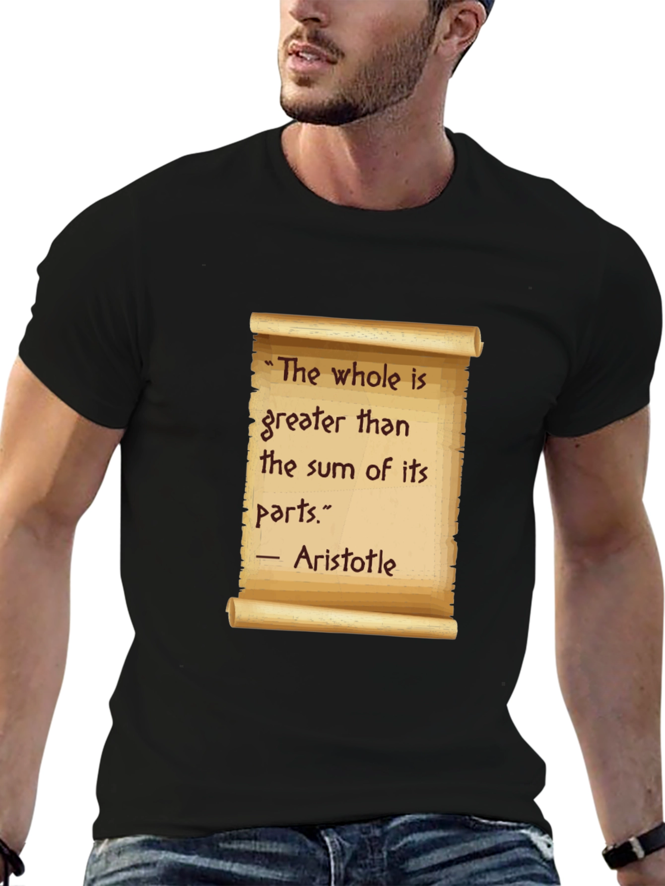 Aristotle Quote T-Shirt - The Whole is Greater
